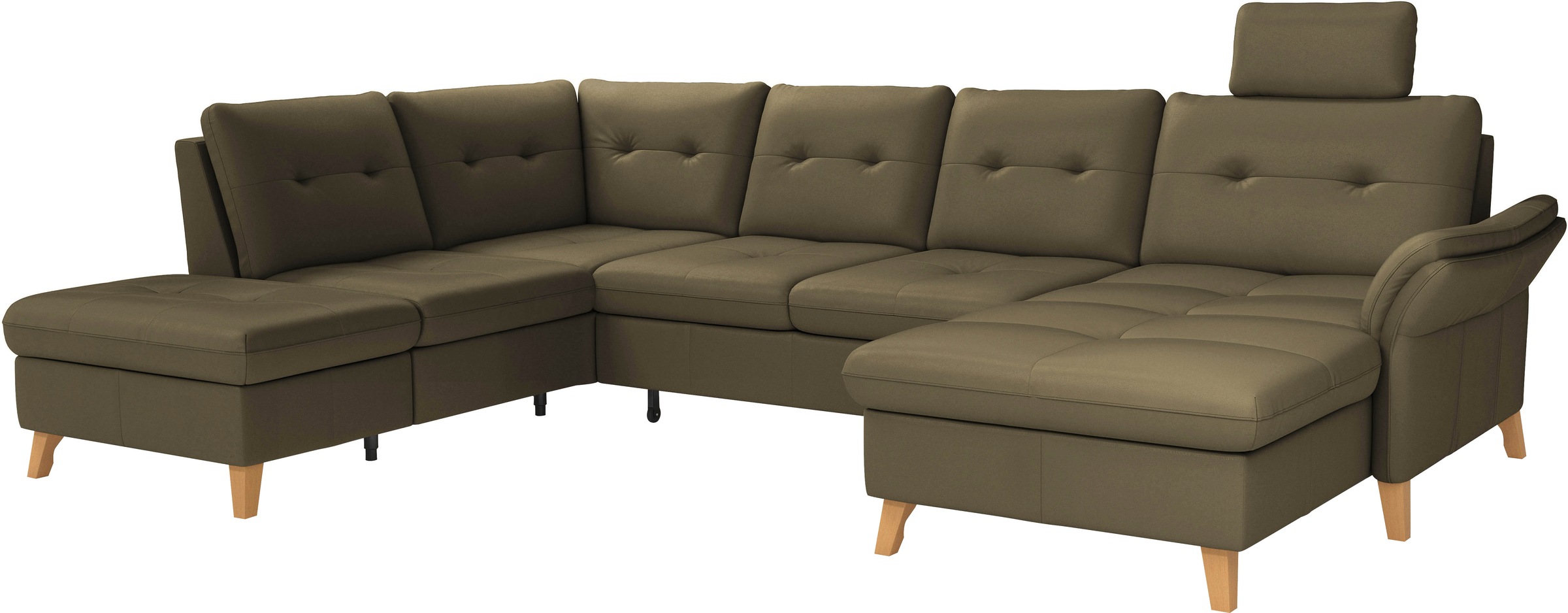 sit&more Wohnlandschaft »Göteborg«, inkl. Sitztiefenverstellung, wahlweise mit Bettfunktion & Bettkasten