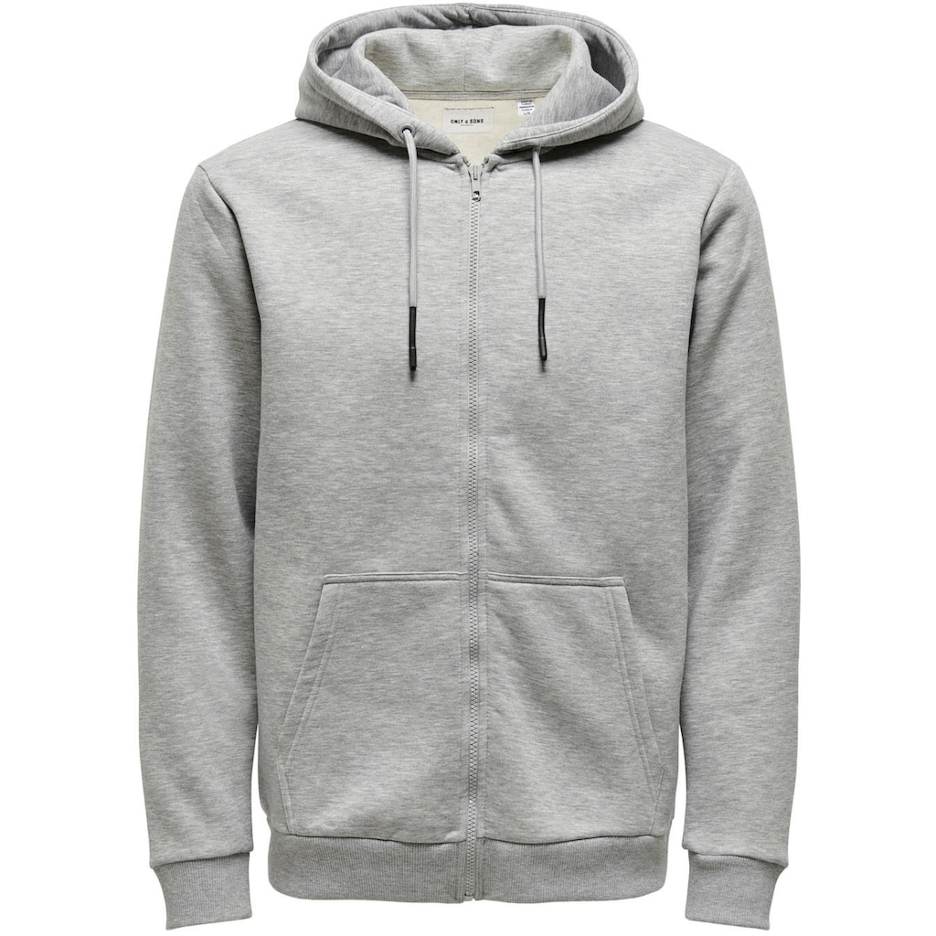 ONLY & SONS Kapuzensweatjacke »CERES LIFE ZIP THR. HOODIE SWEAT«