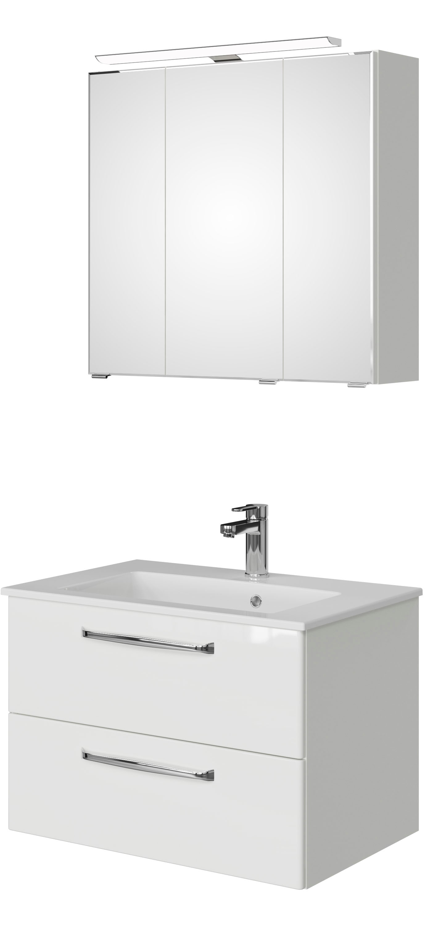 Saphir Badmöbel-Set »Trentino 2-tlg Mineralmarmor-Waschtisch,Spiegelschrank günstig online kaufen