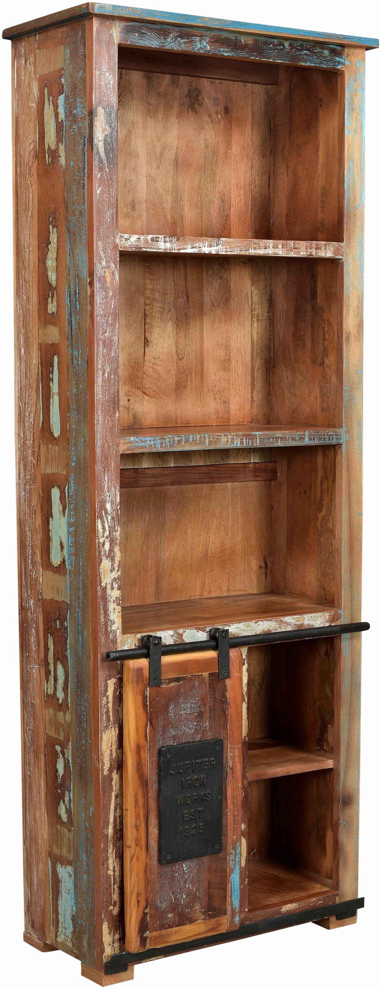 Bücherregal »Jupiter«, aus recyceltem Altholz, Höhe 180 cm, Shabby Chic, Vintage