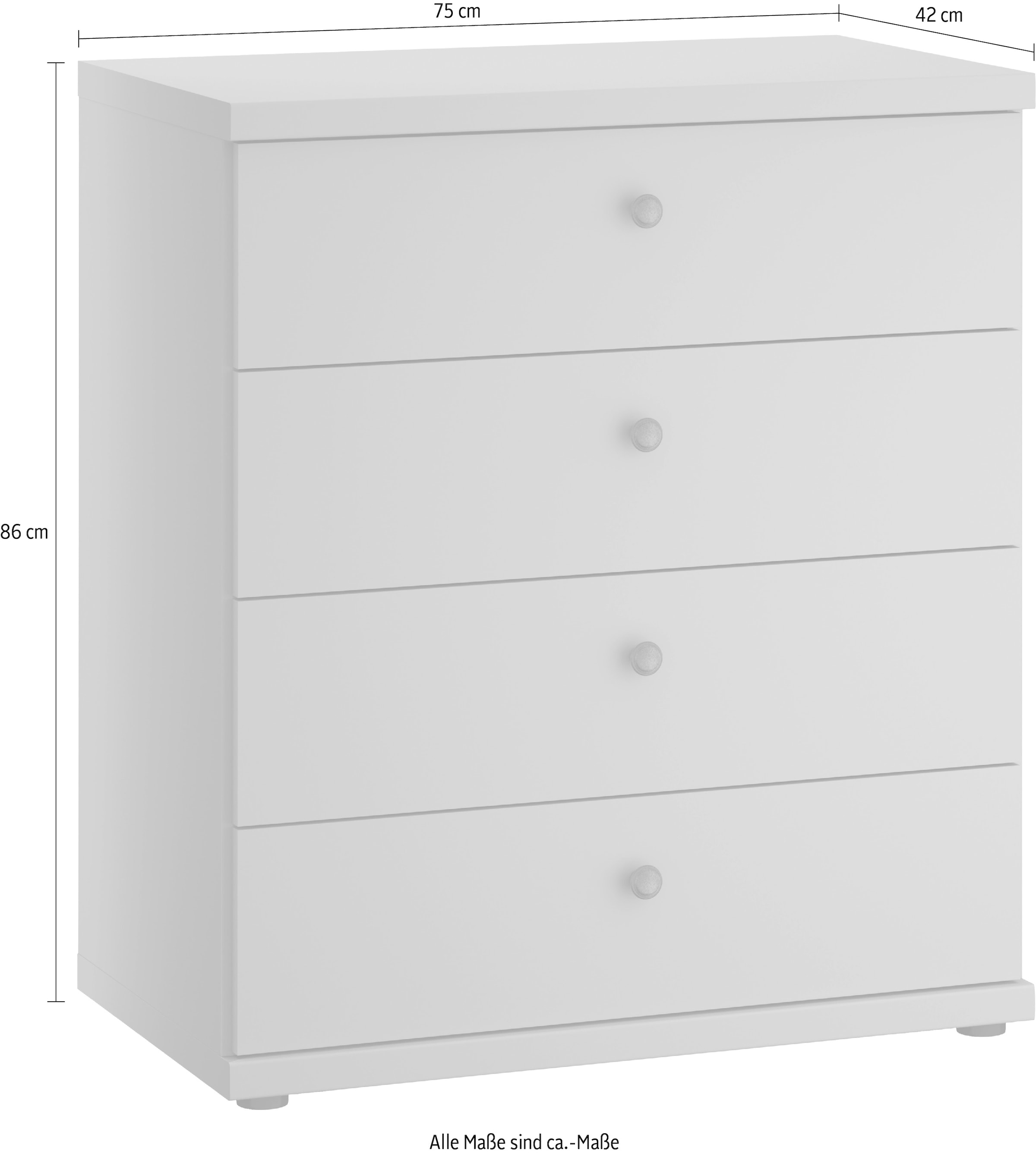 WIEMANN Schubkastenkommode »Göteborg« vormontiert