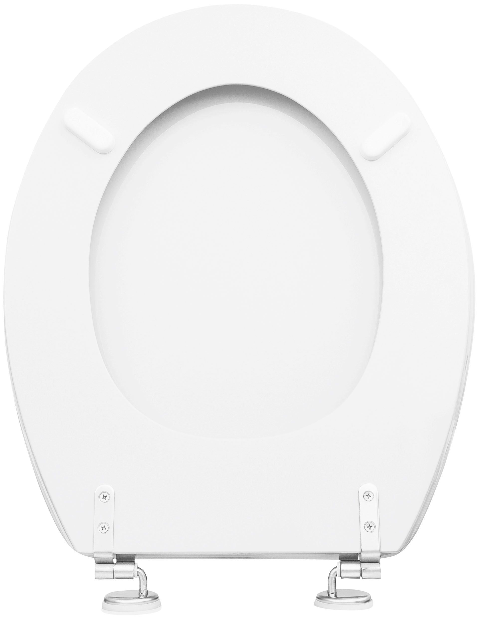 CORNAT WC-Sitz »Klassisch weißer Look - Hochwertig Holzkern - Komfortables Sitzgefühl« Schlichtes Design passt in jedes Badezimmer / Toilettensitz