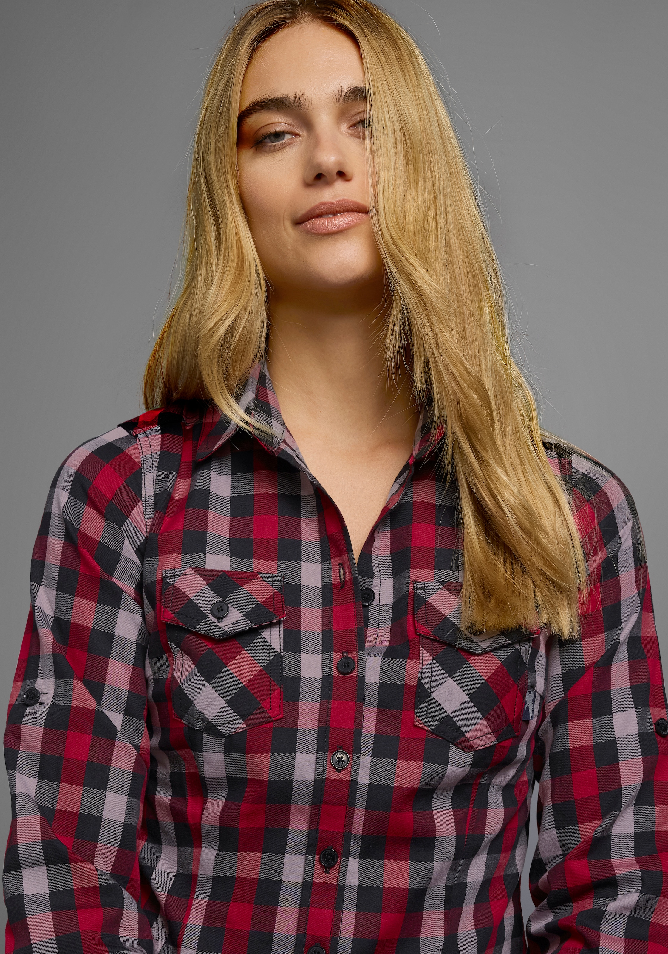 Arizona Karobluse, Lässiger-Holzfäller-Look