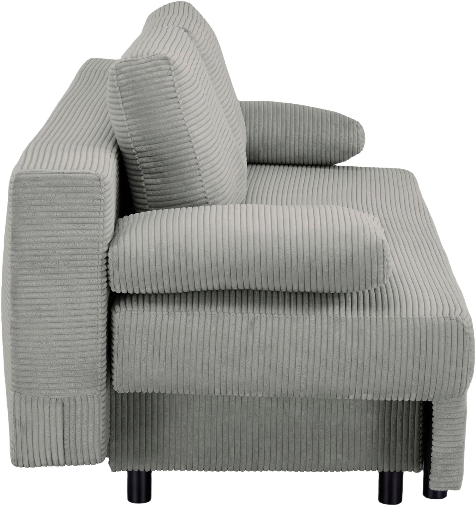 OTTO home Schlafsofa »ONNIKO Cord, Breite: 192 cm, Liegefläche 121x192 cm, softer Cord-Bezug« mit Bettfunktion & Bettkasten