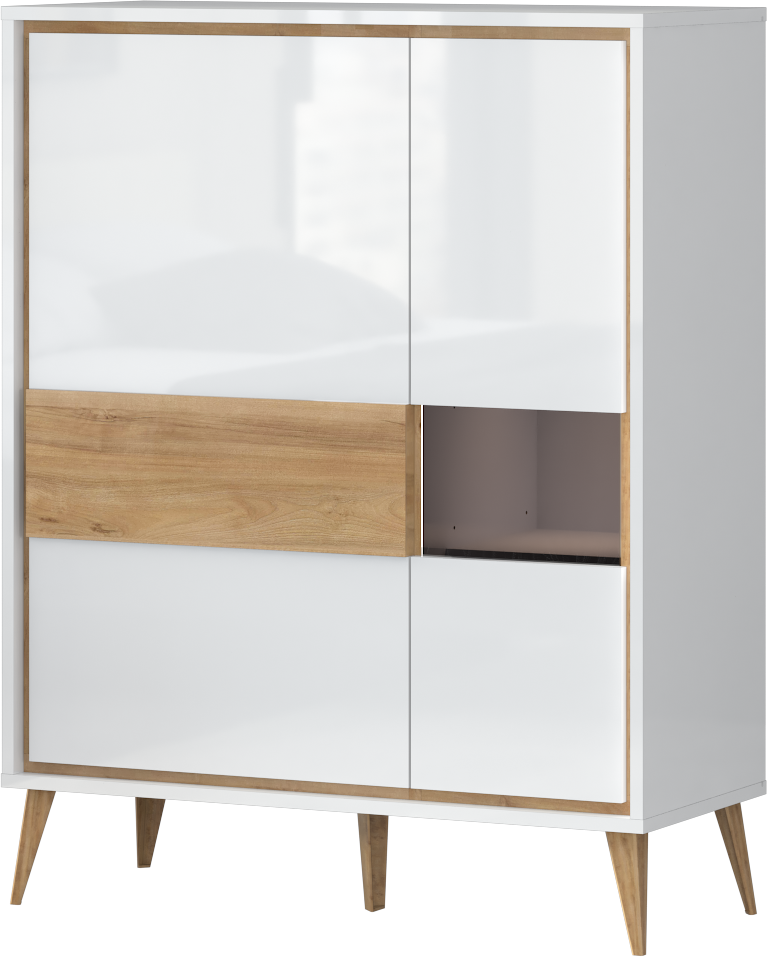 Home affaire Highboard »Vida«, UV lackiert, hochglänzend, Soft-Close und Pu günstig online kaufen
