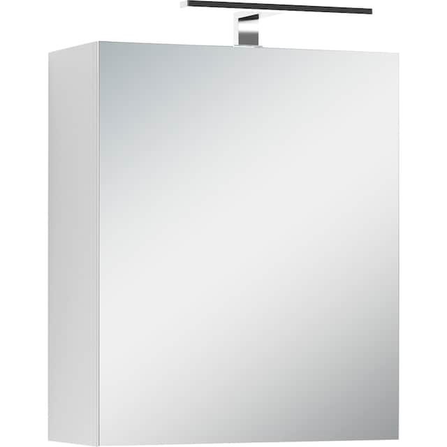 byLIVING Spiegelschrank »Spree«, Breite 50 cm, 1-türig, mit LED Beleuchtung  und Schalter-/Steckdosenbox jetzt im %Sale
