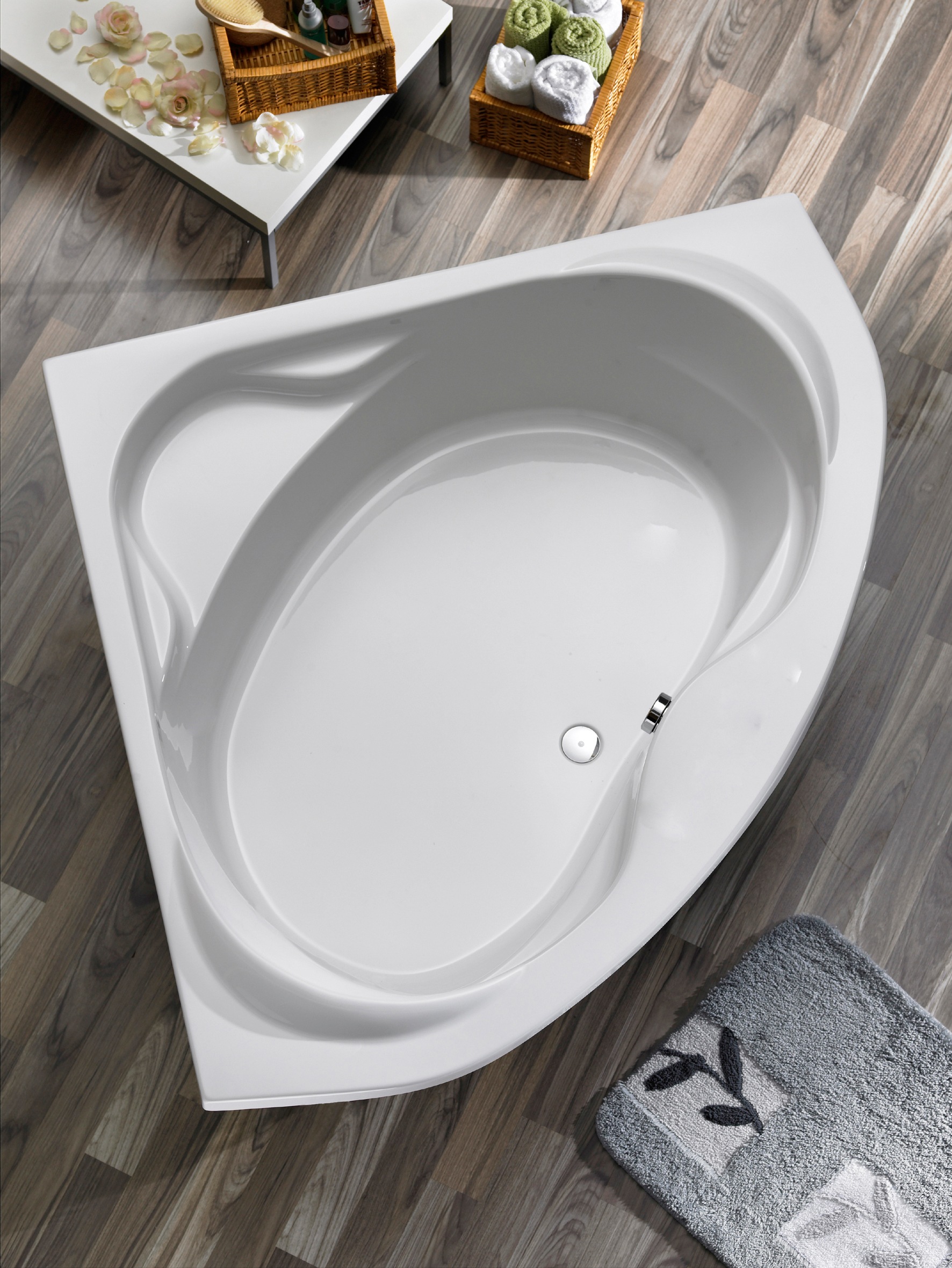 Ottofond Eck-Badewanne Madras 145 cm Weiß günstig online kaufen