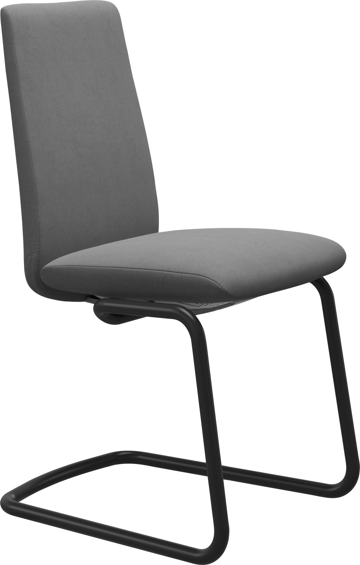 Stressless® Polsterstuhl »Laurel«, Microfaser DINAMICA, Low Back, Größe M, mit Beinen aus Stahl in Schwarz matt