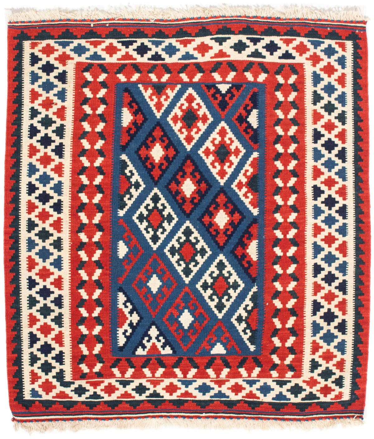 morgenland Wollteppich »Kelim - Oriental quadratisch - 104 x 100 cm - dunke günstig online kaufen