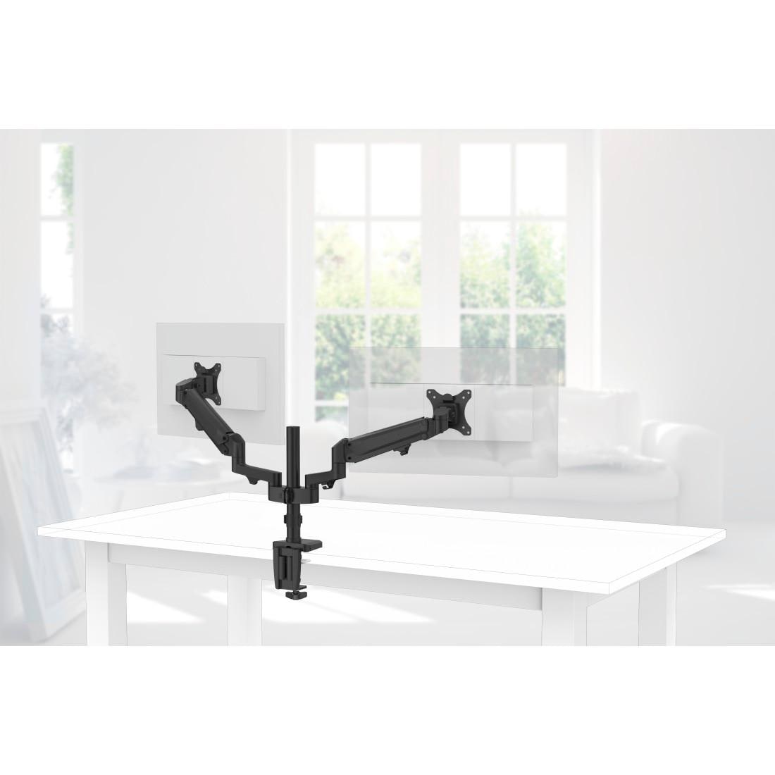 Hama Monitor-Halterung »Bildschirm Halterung, 33-81 cm(13"-32"), 2 Monitore, Schwarz«, bis 81 cm Zoll