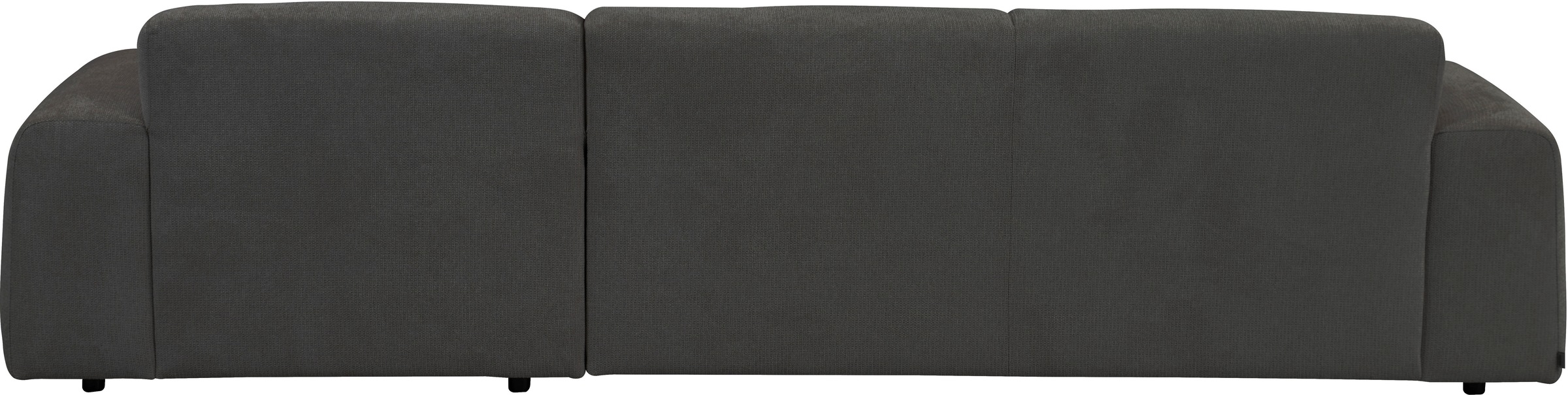 andas Ecksofa »Linkka, Breite 301 cm«, L-Form, in einem weichen Chenille-Stoff, mit Wellenunterfederung
