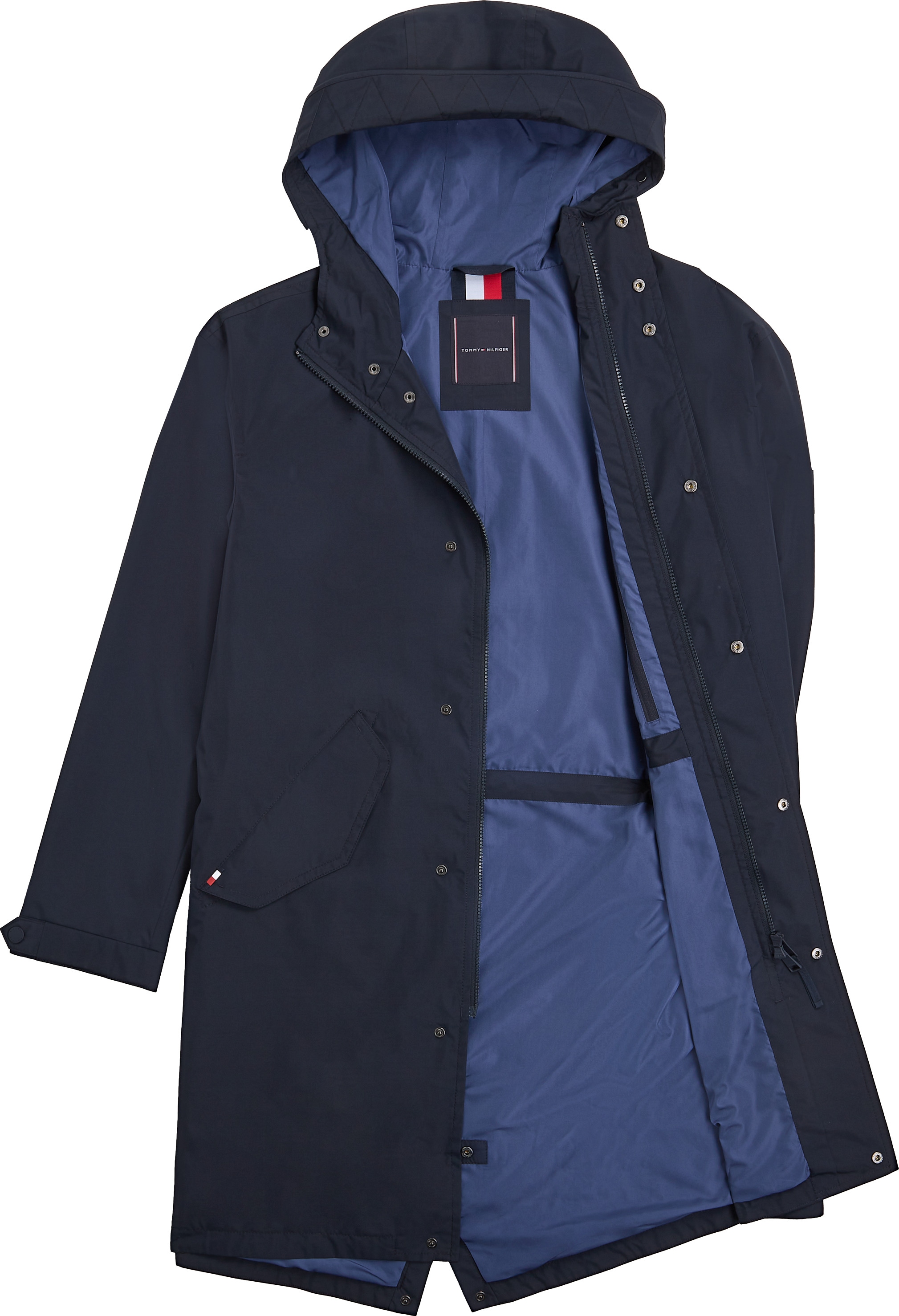 Tommy Hilfiger Parka »PACKABLE PARKA«, mit Kapuze, oversize, feste Kapuze