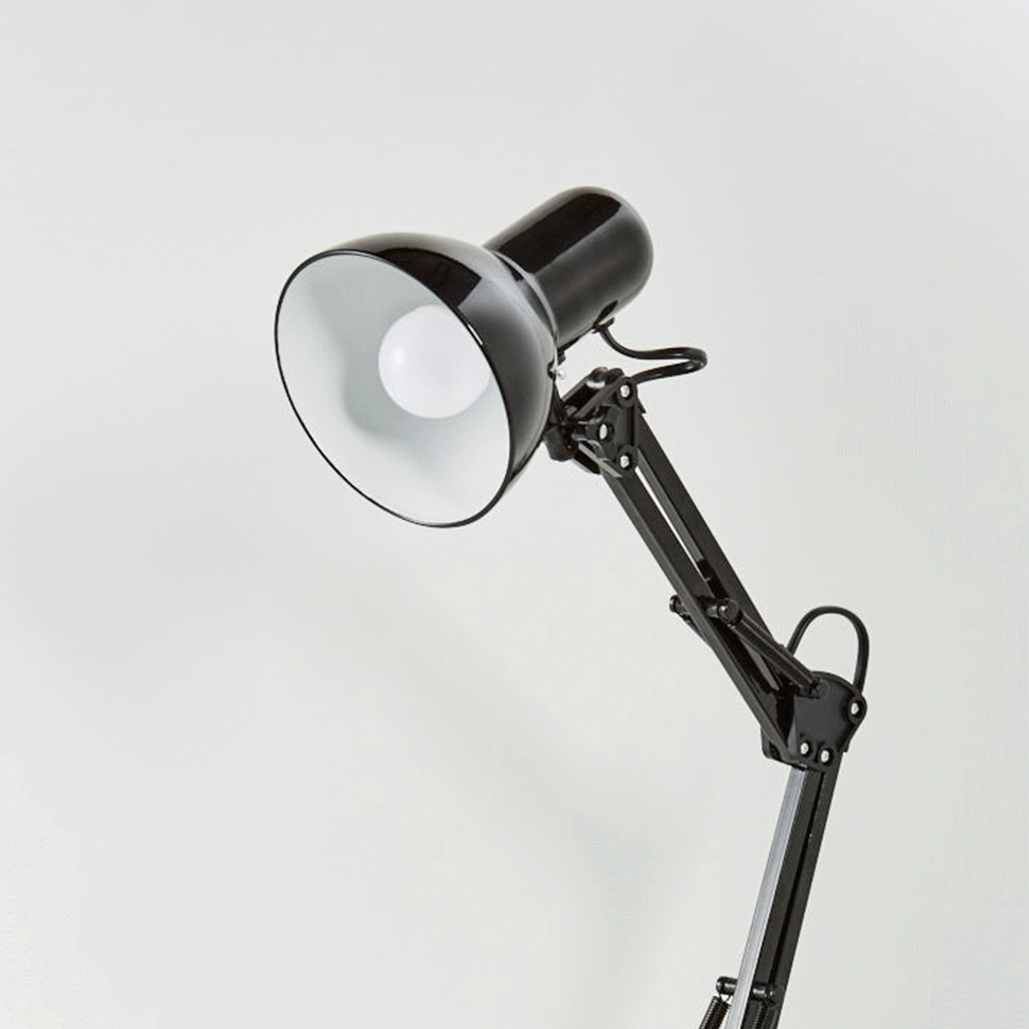 B.K.Licht schwenkbar u. Tischlampe, Metall, online »Draco«, flammig-flammig, 1 schwarz, dreh- Schreibtischlampe Schreibtisch, Retro, kaufen