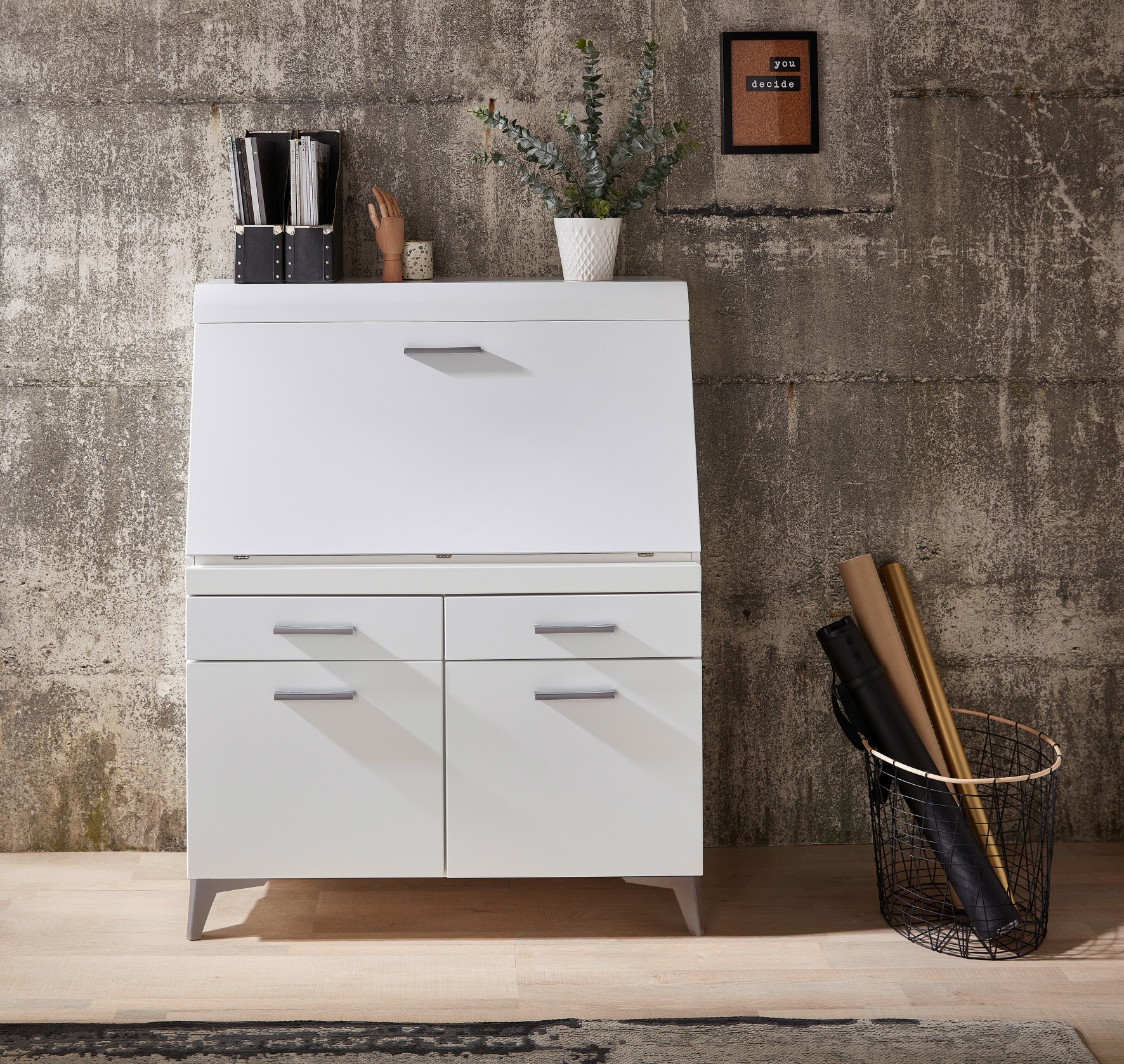 Innostyle Sekretär »SECRET« Stauraumschrank, mit Monitor-/Laptopfach, Soft- günstig online kaufen