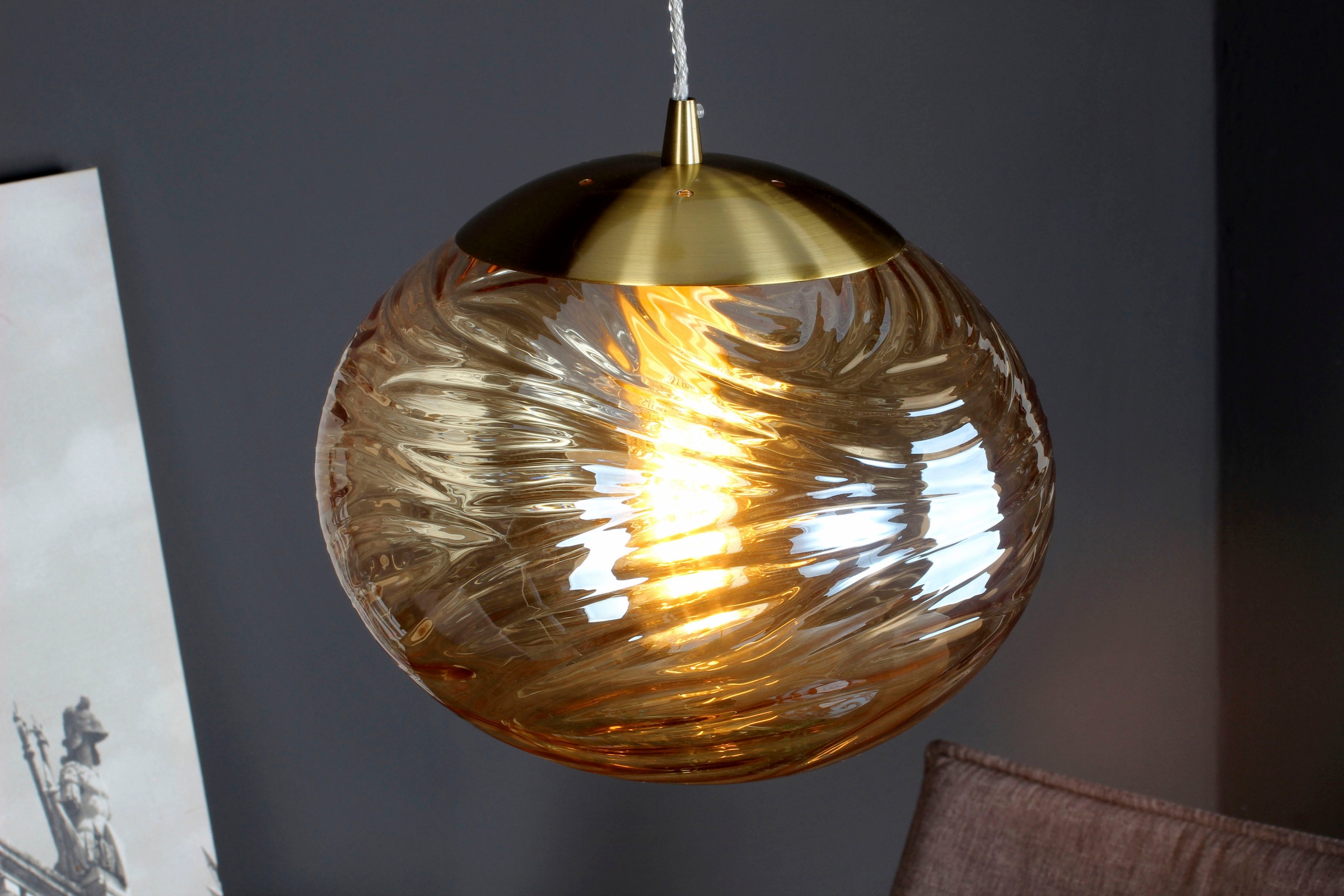 ECO-LIGHT Hängeleuchte »Nereide«, Leuchtmittel E27 | Leuchtmittel wechselbar, hochwertiges Glas