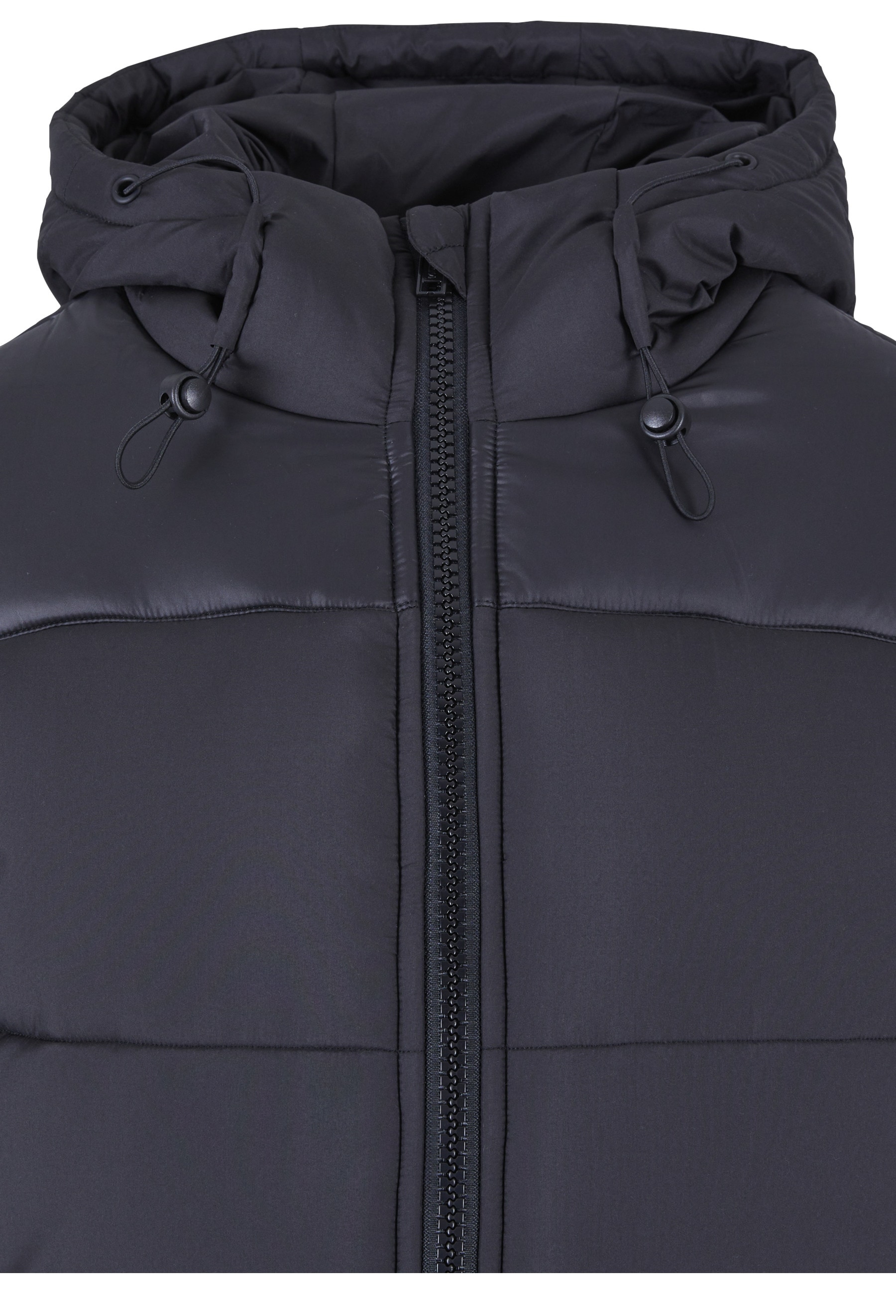 URBAN CLASSICS Winterjacke »Urban Classics Damen Ladies Hooded Mixed Puffer Coat« 1 Stk. tlg. ohne Kapuze