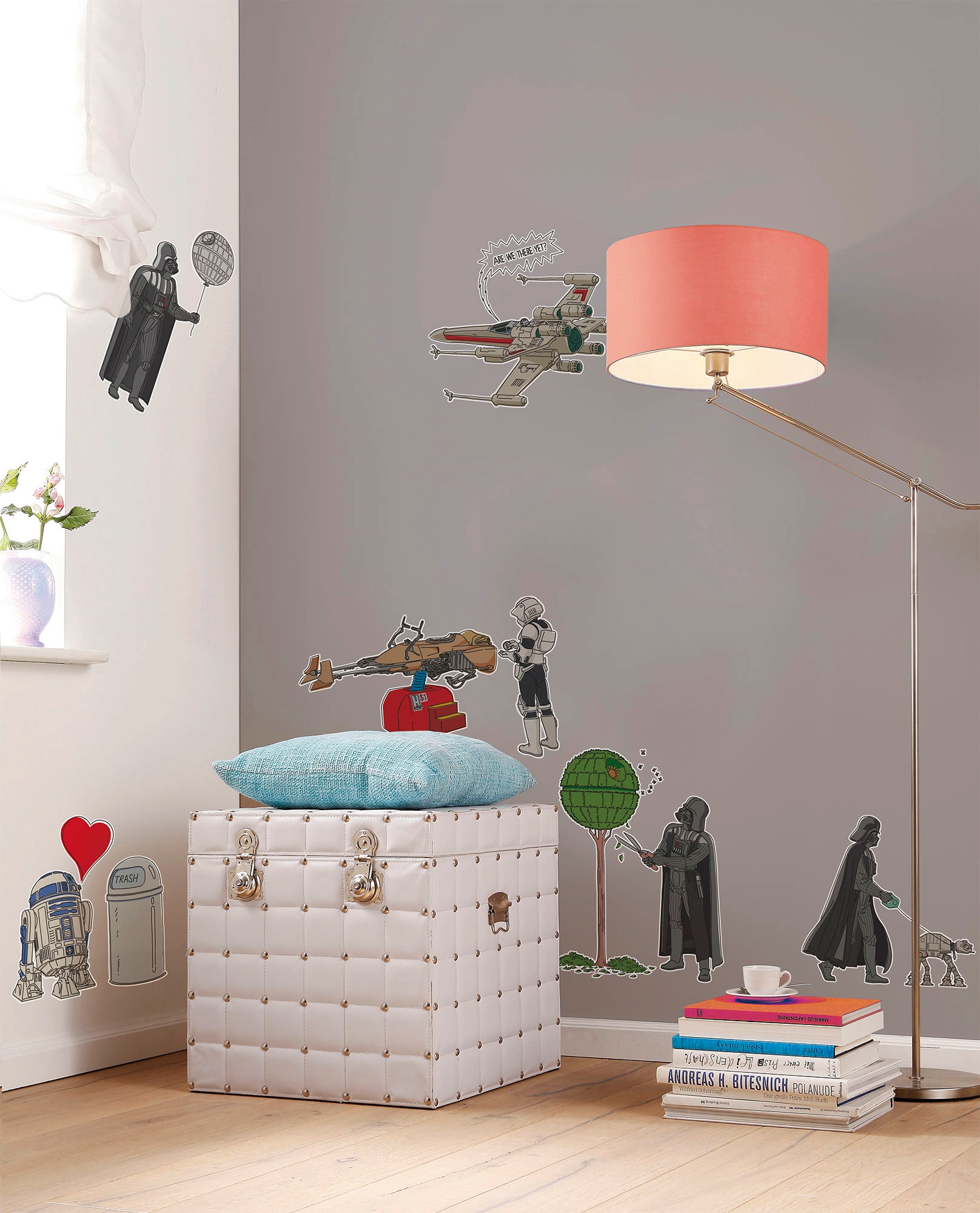 Komar Wandtattoo »Star Wars Treatment - Größe 100 x 70 cm«, (9 St.), selbstklebend, Wandsticker, Kinderzimmer