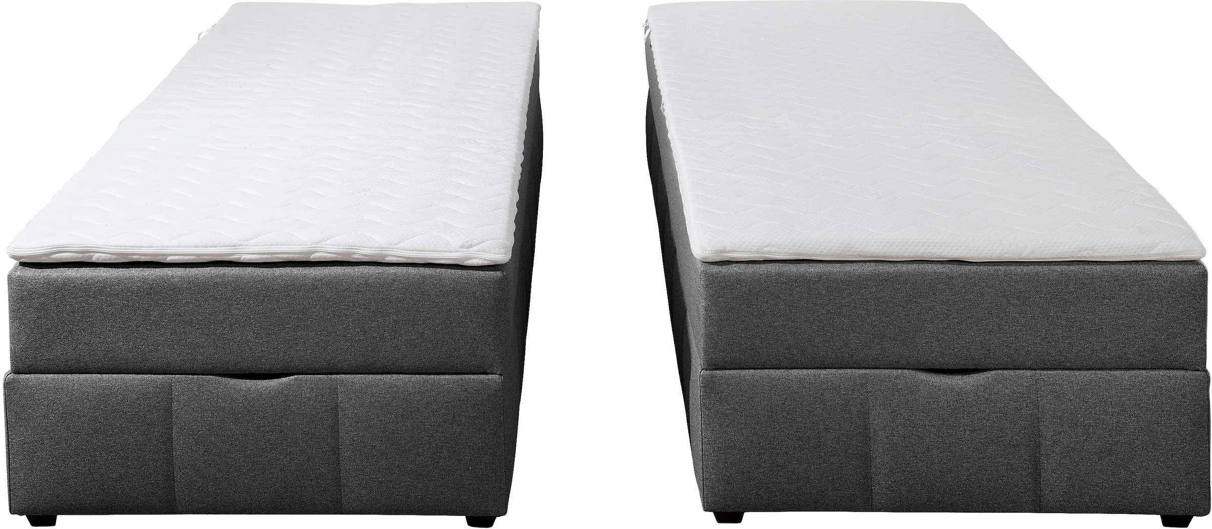 Home affaire Boxbett »Niemes inkl. Bettkasten und Topper, auch in Überlänge erhältlich« Boxbett ohne Kopfteil, inkl. Topper