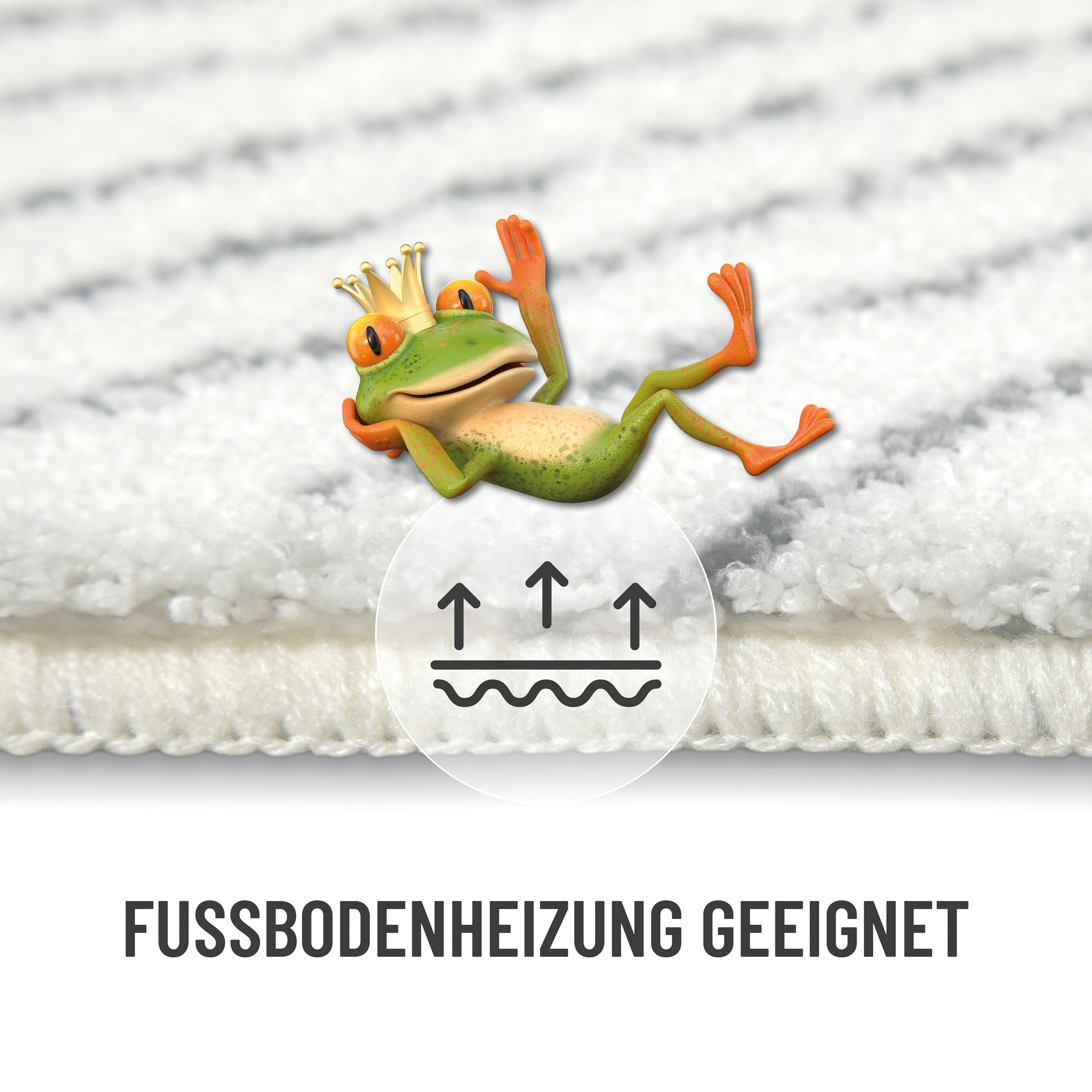 Wecon home Basics Badematte »Jasbeer«, waschbar, rutschfest, strapazierfähig, pflegeleicht mit Linien Design