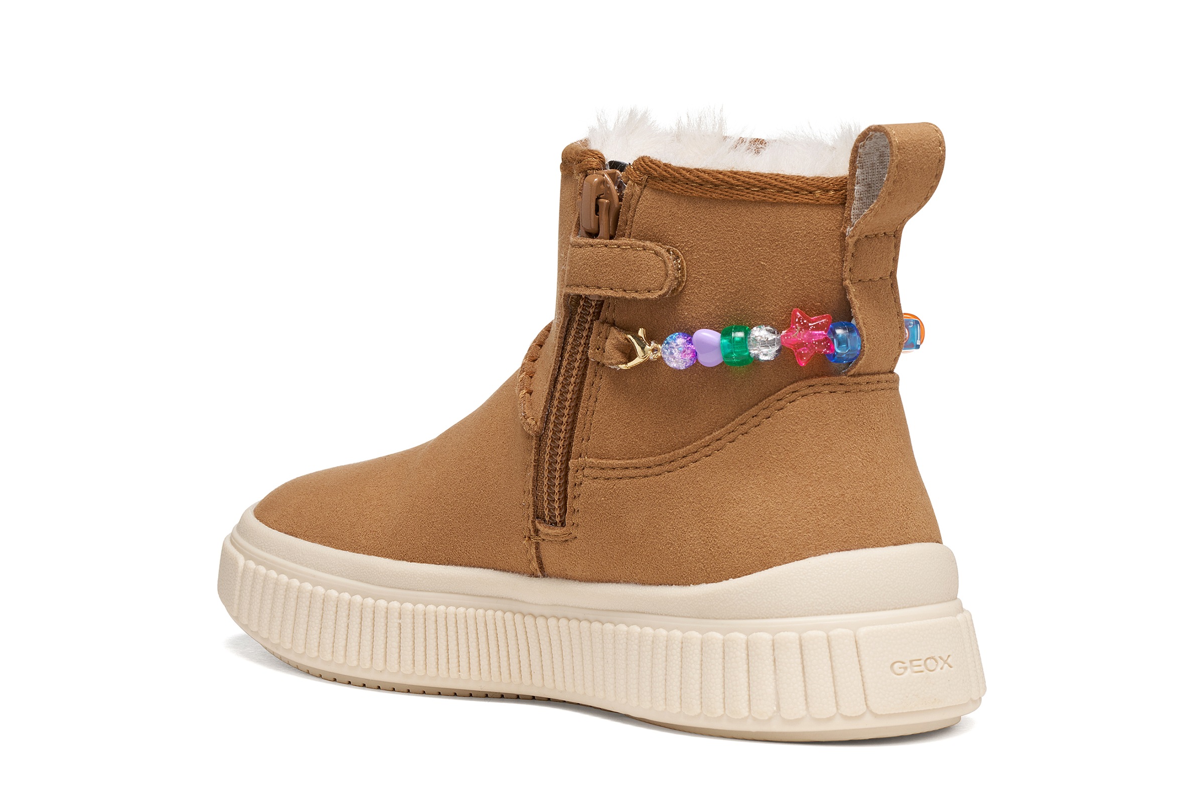 Geox Winterboots »J LAQUINNY GIRL«  Outdoorboots mit Schmuckelementen, Größenschablone zum Download