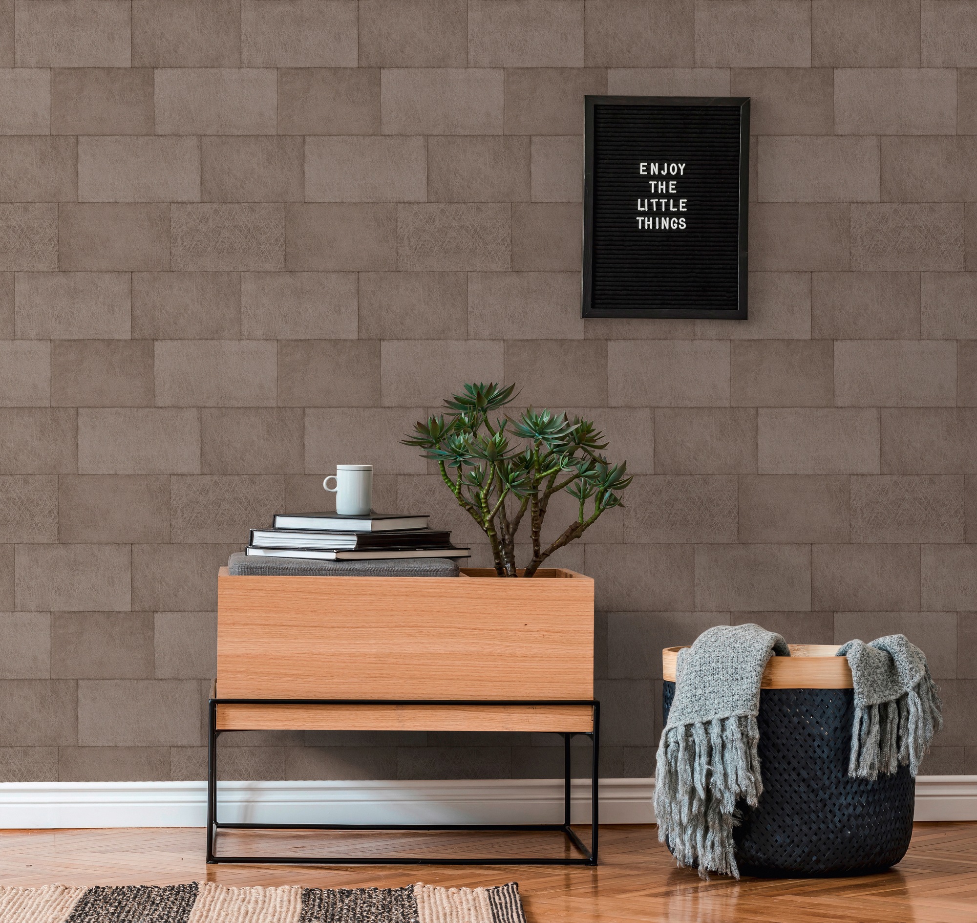living walls Vliestapete »Titanium«, Steinoptik-gemustert-Motiv, Moderne Tapete Steinoptik Tapeten Wohnzimmer Schlafzimmer Küche Flur