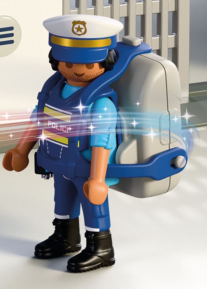 Playmobil® Konstruktions-Spielset »Playmobil Hi! Ready-To-Play Set Polizei (71873), City Action« Made in Europe