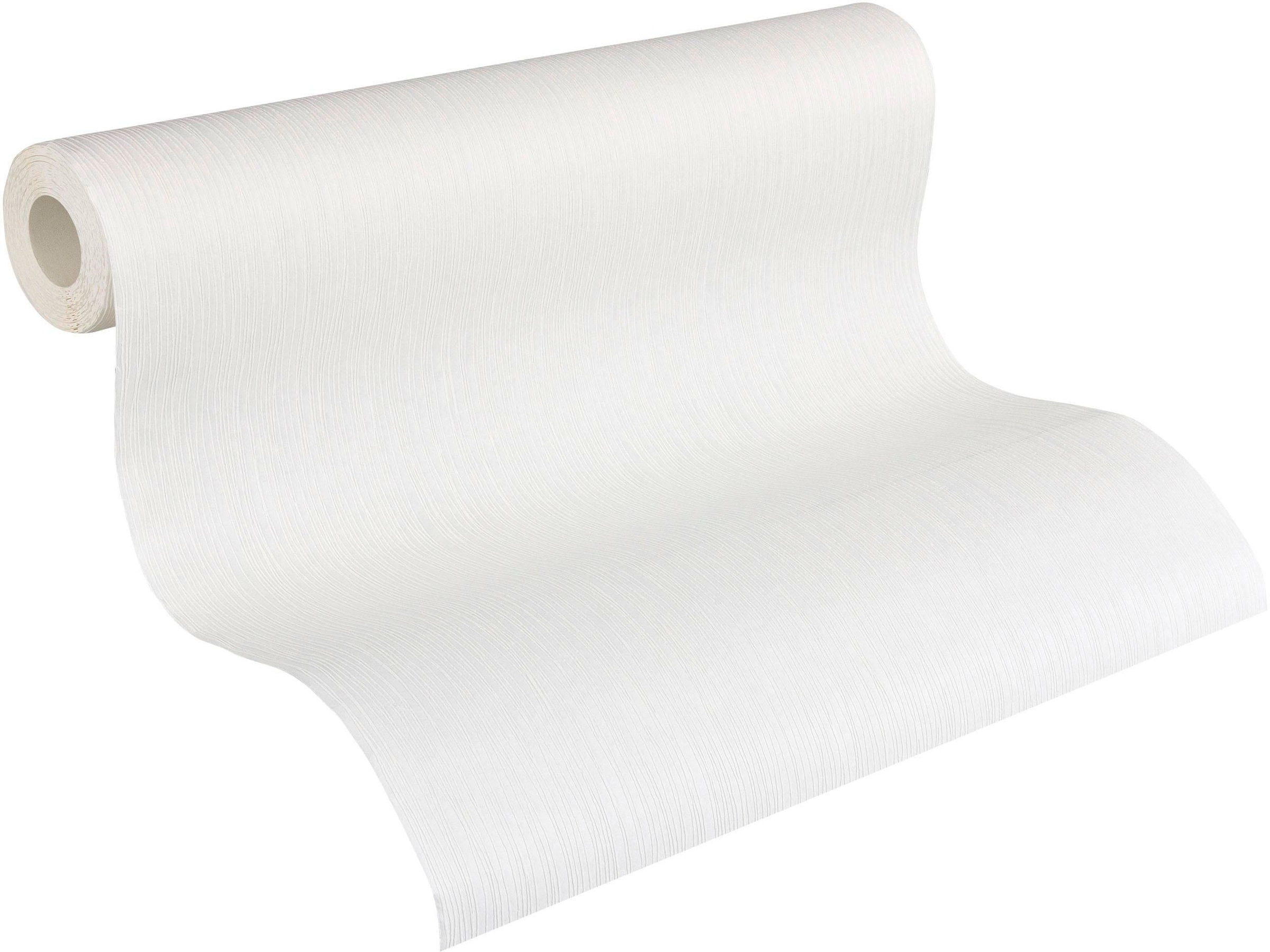 A.S. Création Vliestapete »Meistervlies« einfarbig | uni | unifarben strukturiert Tapete einfarbig Überstreichbar Tapeten Wohnzimmer Schlafzimmer Design