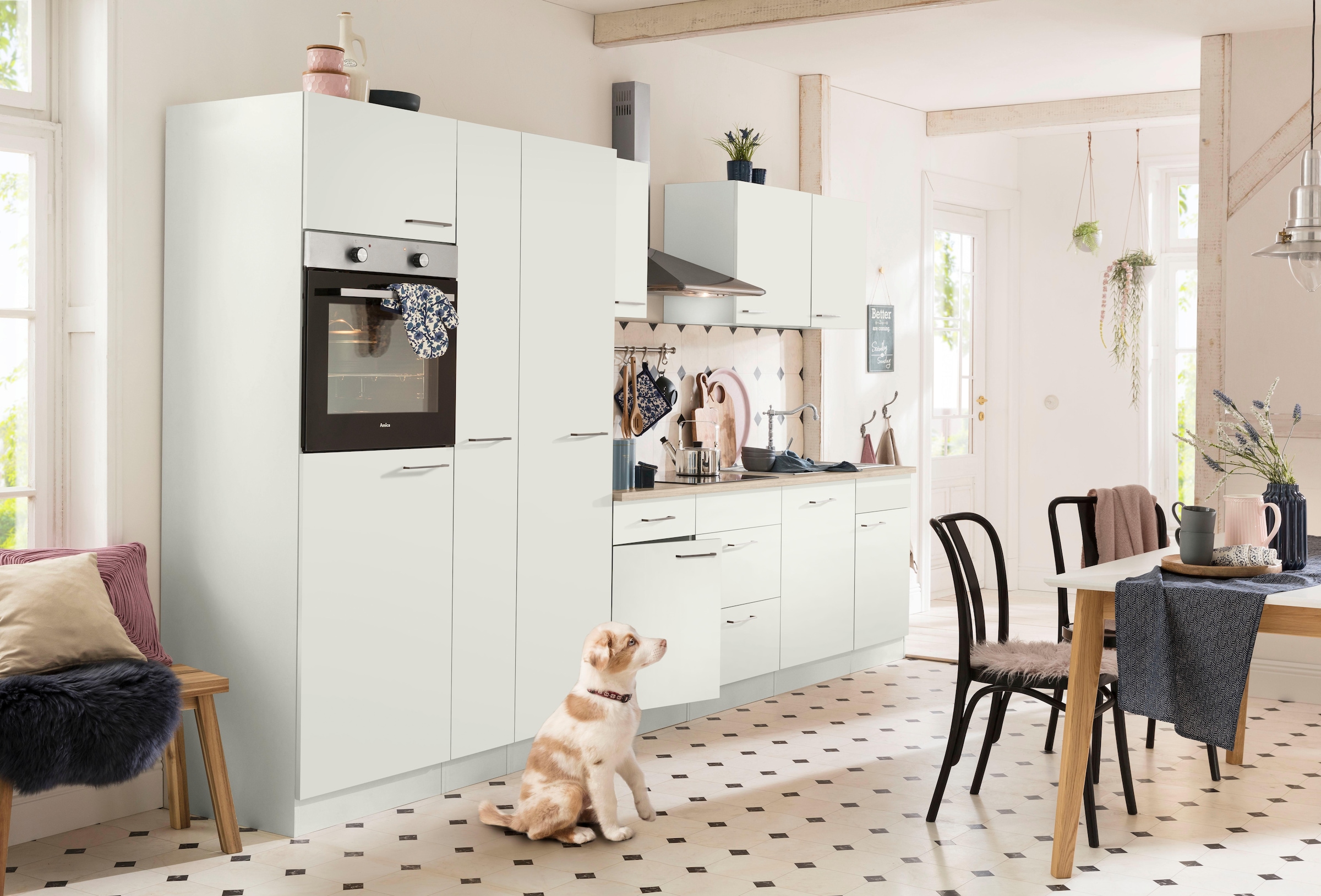 wiho Küchen Küchenzeile »Zell«, mit E-Geräten, Breite 360 cm online  bestellen