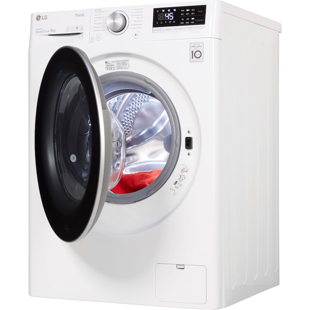 LG Waschmaschine »F4WV509S1«, F4WV509S1, 9 kg, 1400 U/min, Steam: Tiefenreinigung mit Dampf