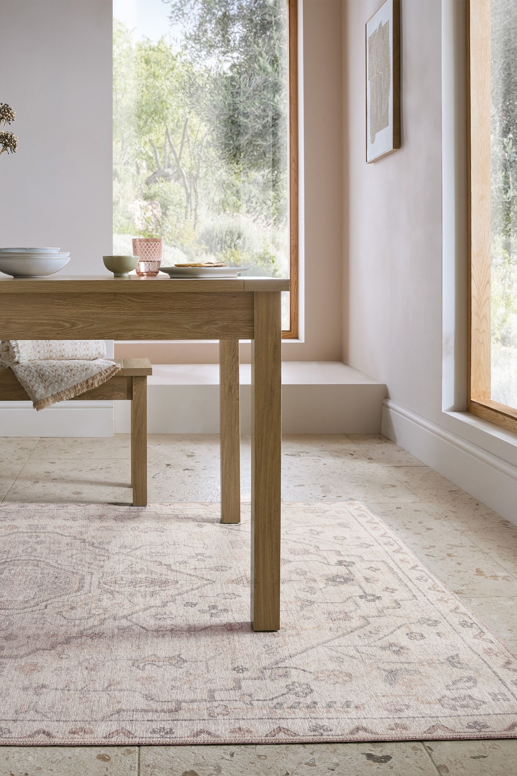 FLAIR RUGS Teppich »Teo«, rechteckig, 4 mm Höhe, Waschbarer Traditioneller günstig online kaufen
