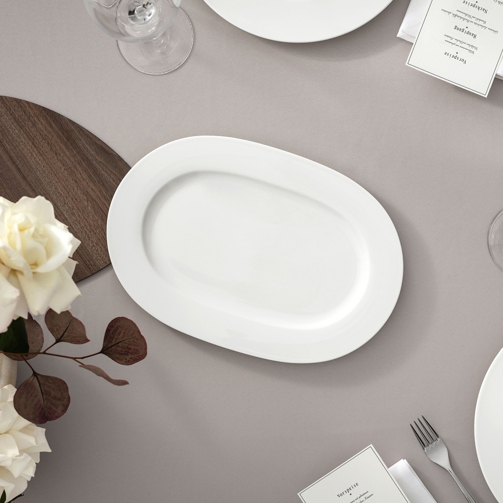 Villeroy & Boch Servierplatte »Servierplatte Royal 34,5 x 23,5 weiß« günstig online kaufen
