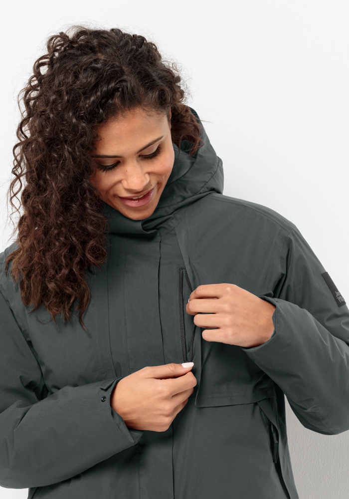 Jack Wolfskin Funktionsjacke »WANDERMOOD JKT W«, mit Kapuze