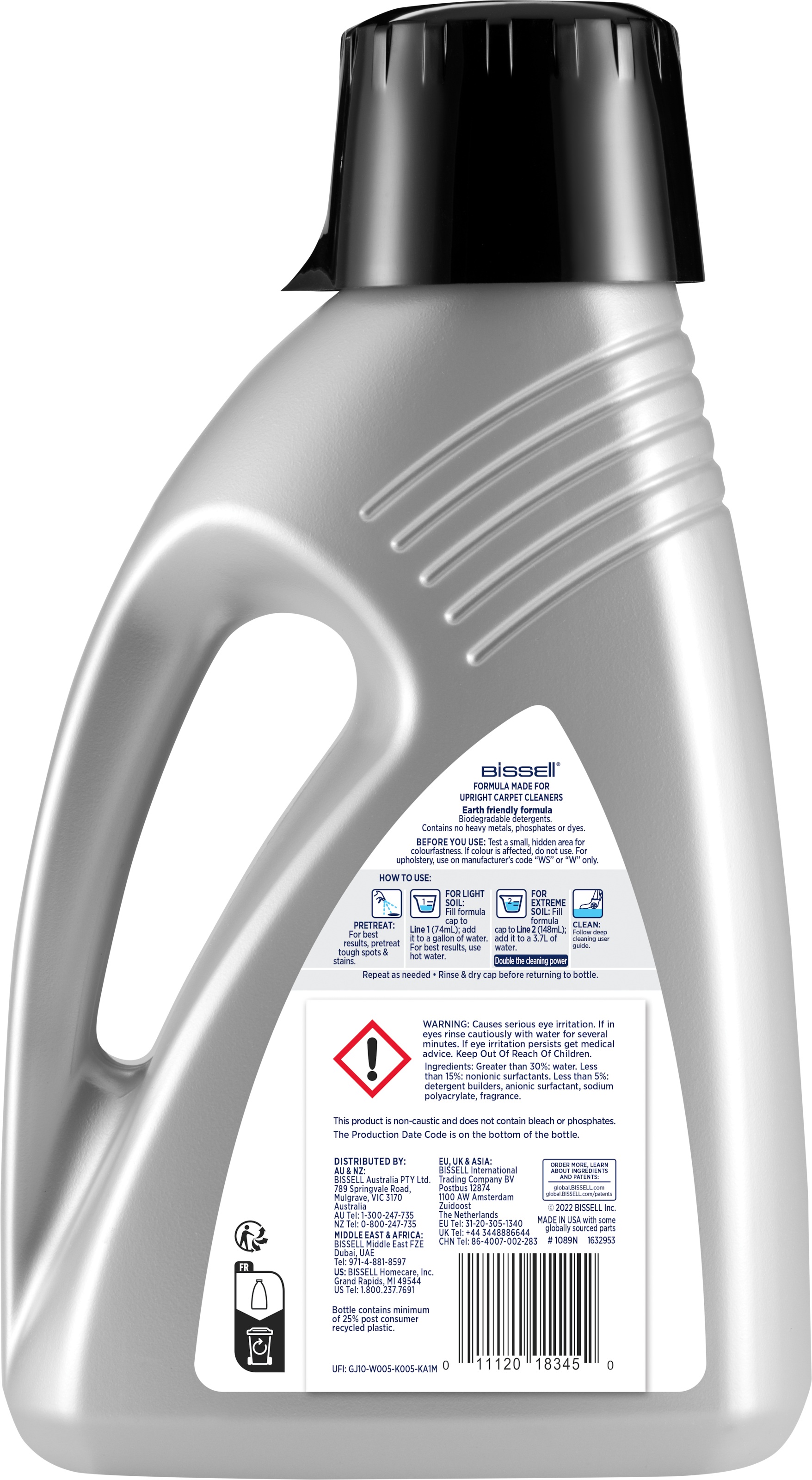 Bissell Fussbodenreiniger »Wash & Protect Pro«, (1 St.), 1,5L Reinigungsmittel Fleckenreiniger