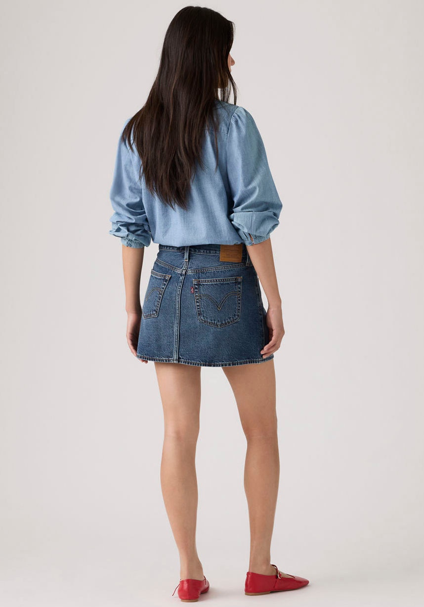 Levi's® Jeansrock »ICON SKIRT« mit Used-Effekten und ausgefransten Kanten