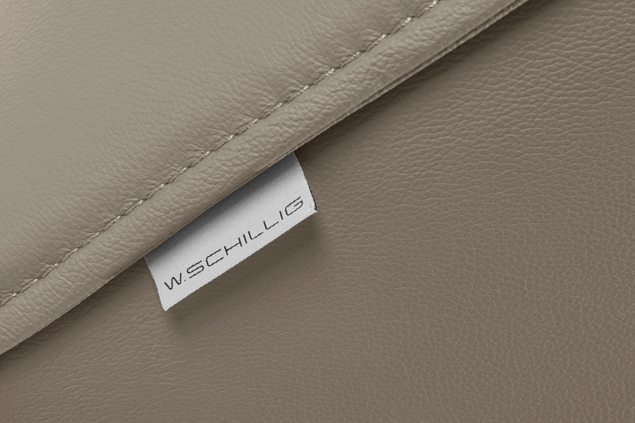 W.SCHILLIG 2-Sitzer »sally« mit Metall-Winkelfüßen in Silber matt, Breite 154 cm