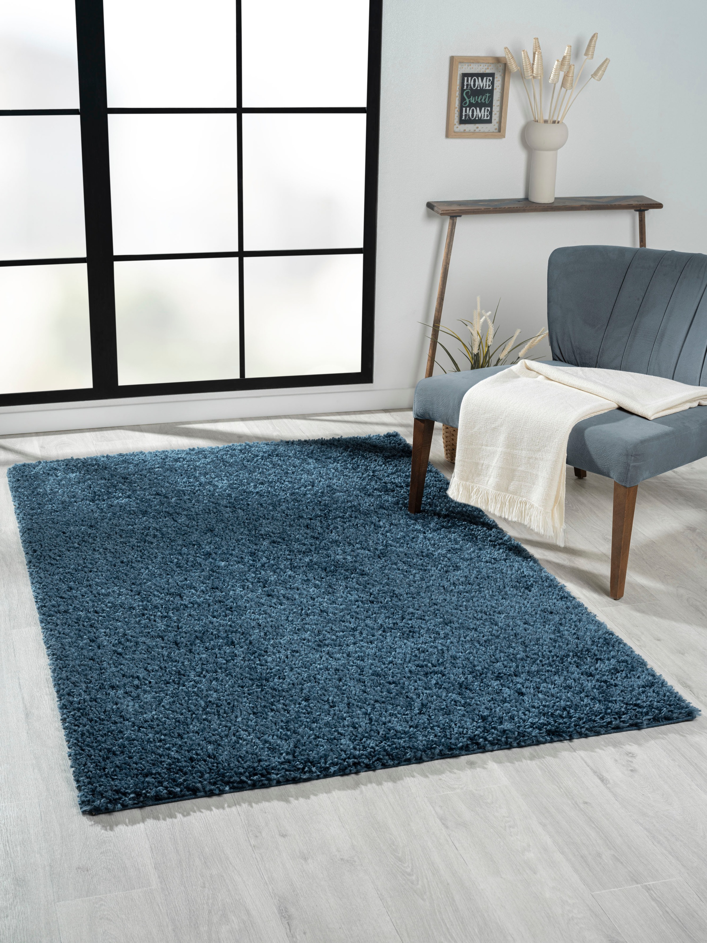 Myflair Möbel & Accessoires Hochflor-Teppich »My Shaggy«, rechteckig, 37 mm Höhe, Shaggy, Uni-Farben, leicht glänzend, Microfaser, extra flauschig
