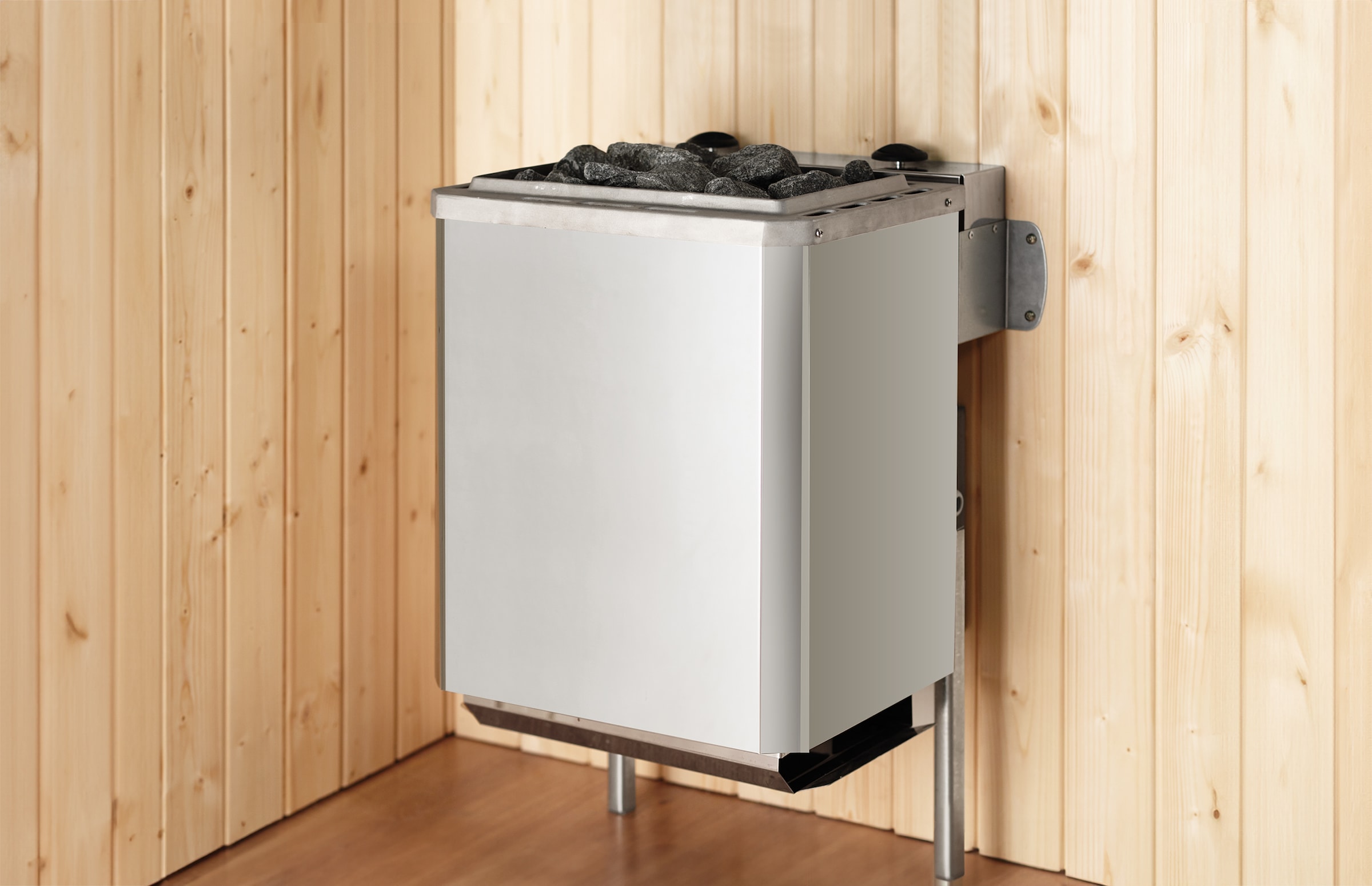 weka Sauna »Massivholzsauna BERGEN 1.8«, Blockbohlen, naturbelassenes Fichtenholz