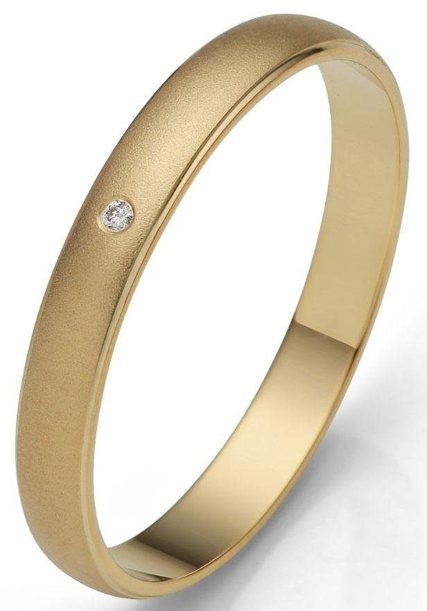 Firetti Trauring »Schmuck Geschenk Gold 375 Hochzeit Ehering "LIEBE"«, Made in Germany, wahlweise mit oder ohne Brillant