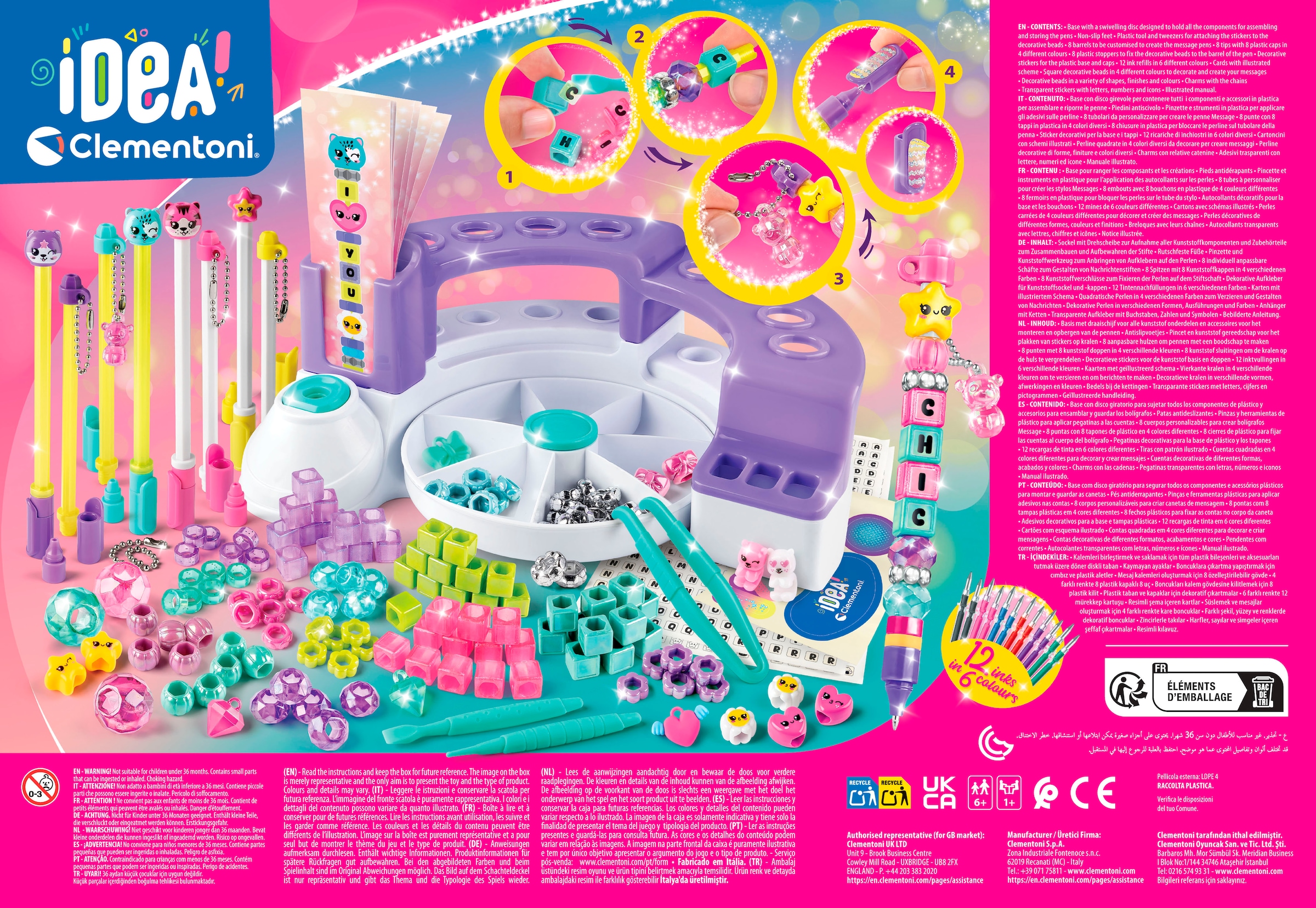 Clementoni® Kreativset »Idea, Mein Nachrichten-Stift Atelier«