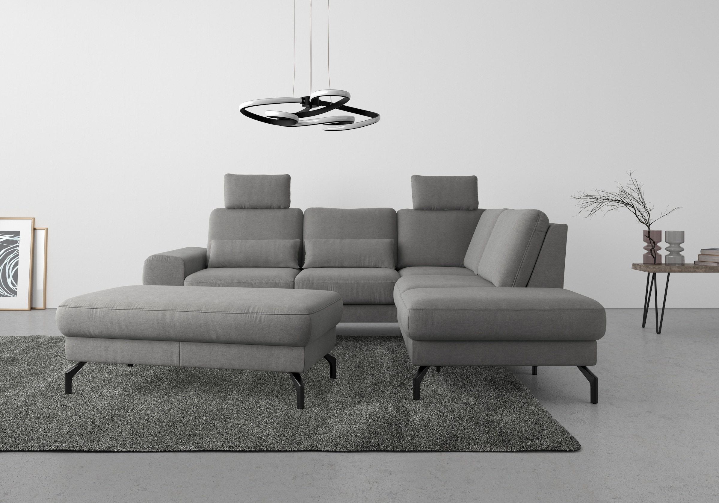 sit&more Ecksofa »Cinturo L-Form«, inklusive Sitztiefenverstellung und Fede günstig online kaufen
