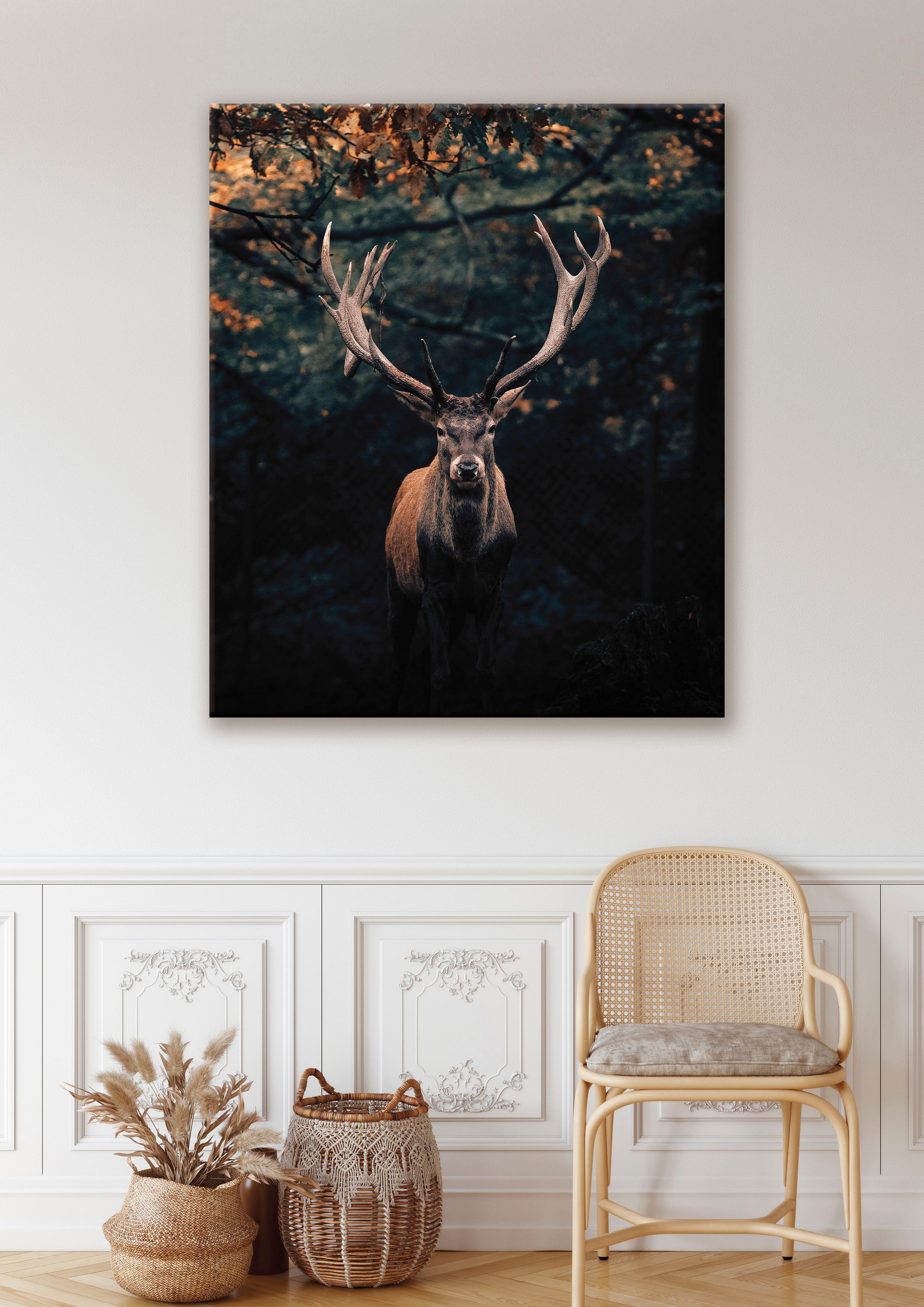 Bönninghoff Leinwandbild Hirsch   Hirschbilder   Hirsche   Natur   Rehe   T günstig online kaufen