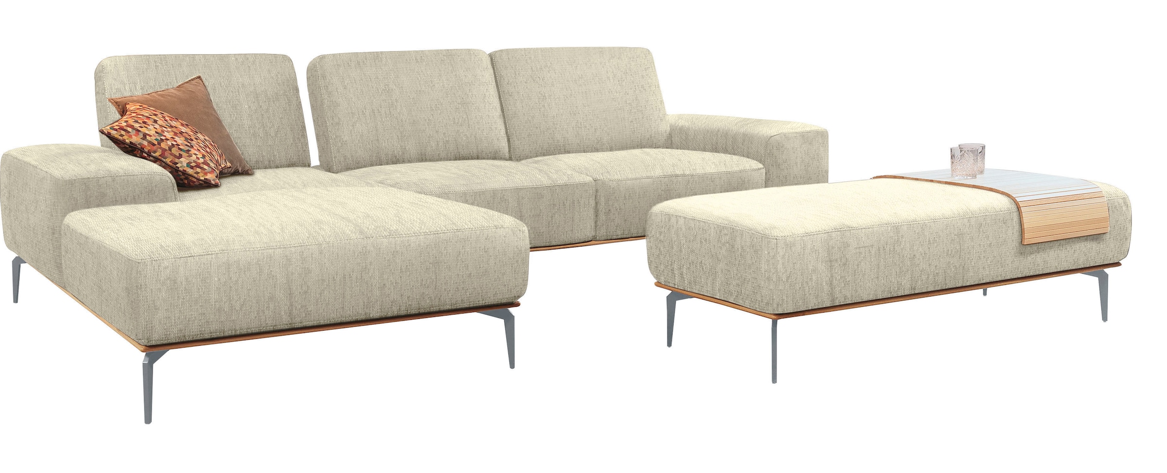 W.SCHILLIG Ecksofa "run, Designsofa mit tollem Sitzkomfort, bequem, L-Form" günstig online kaufen