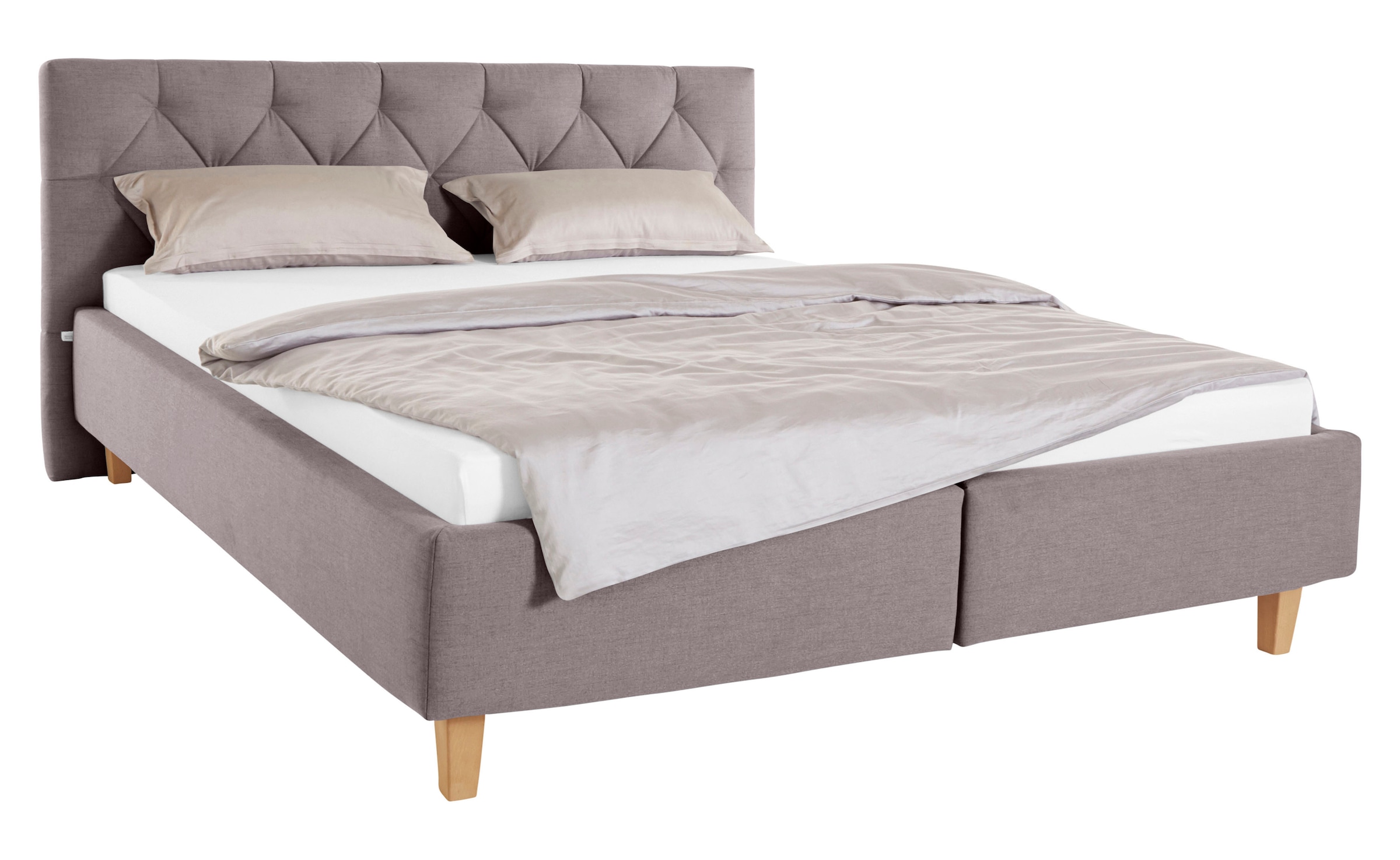 Guido Maria Kretschmer Home&Living Polsterbett »Sunley 100«, Kreuzsteppung, Kopfteilhöhe 102 cm, ohne oder mit Matratze/Lattenrost