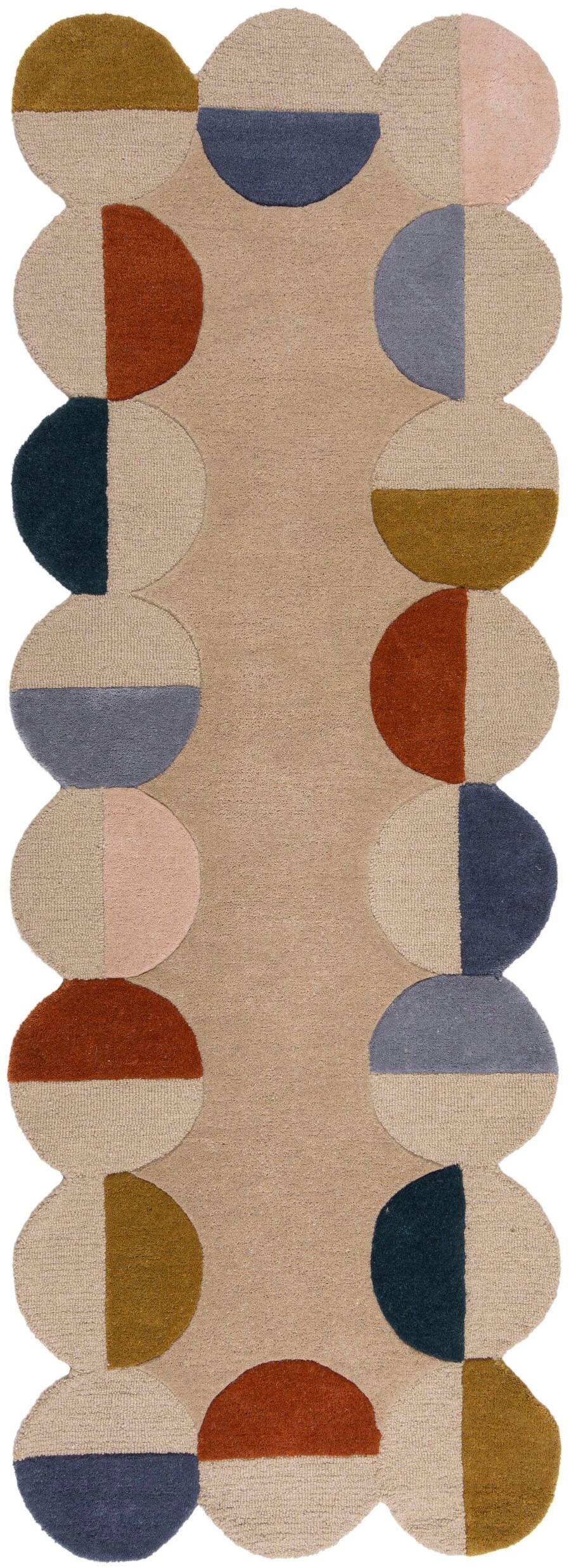 FLAIR RUGS Wollteppich »Mia Scallop«, rechteckig, 12 mm Höhe, in Jakobsmusc günstig online kaufen