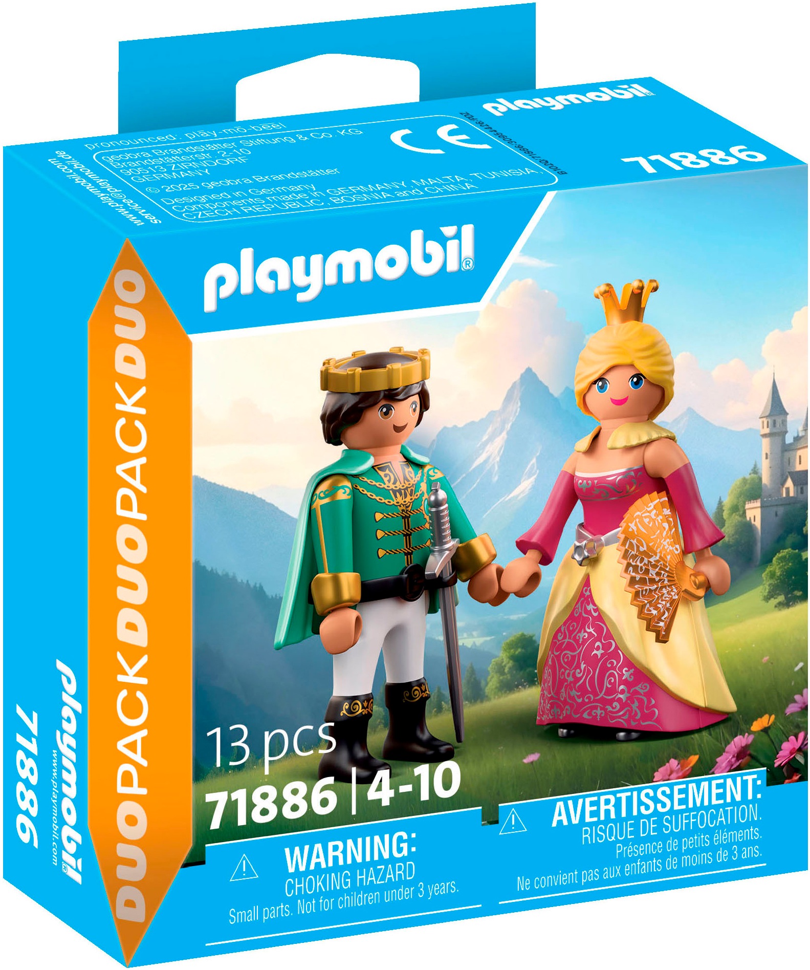 Playmobil® Konstruktions-Spielset »Prinz und Prinzessin (71886), Duo Pack«, (13 St.), Made in Europe