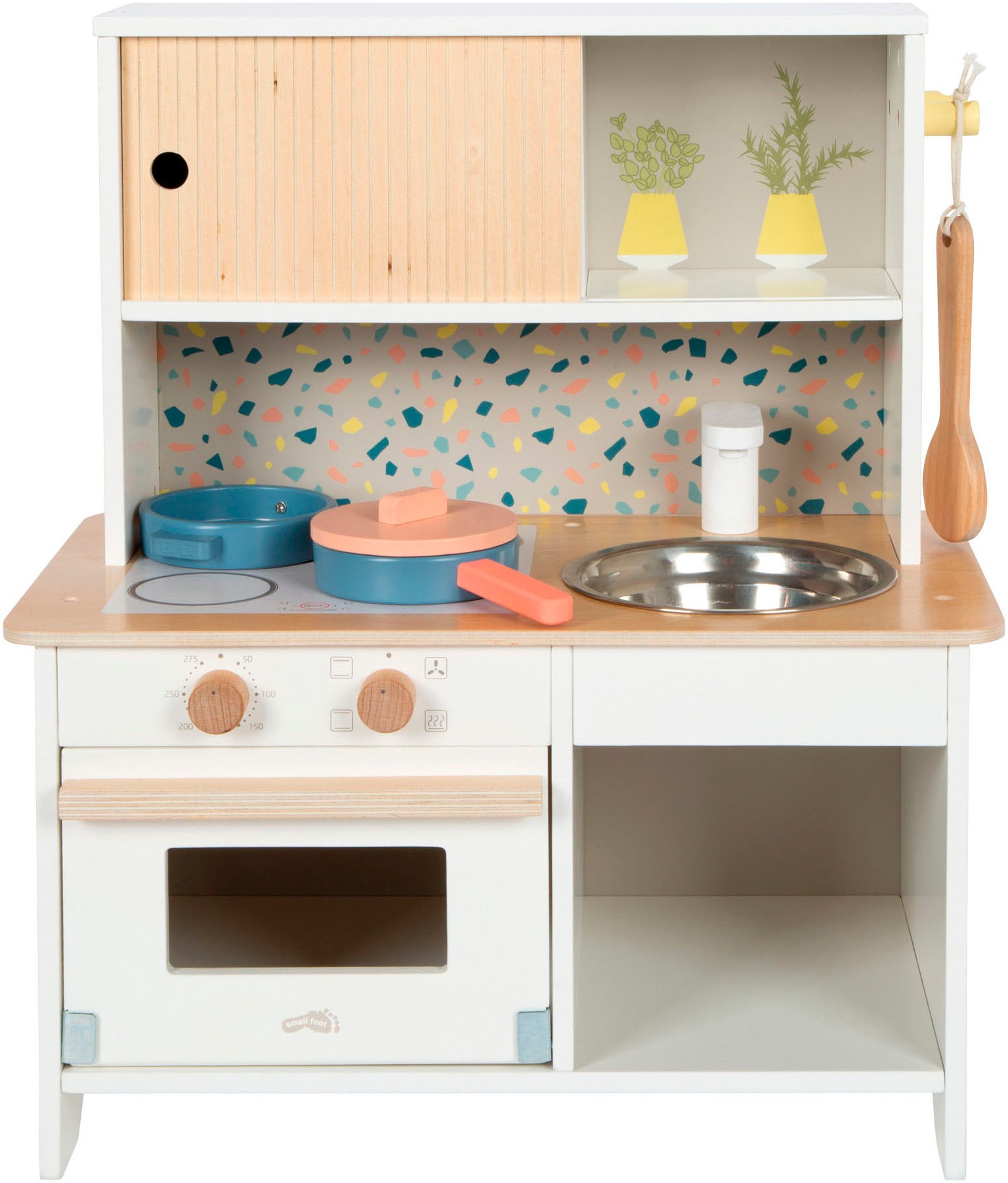 Small Foot Spielküche »Kinderküche Terrazzo kompakt«