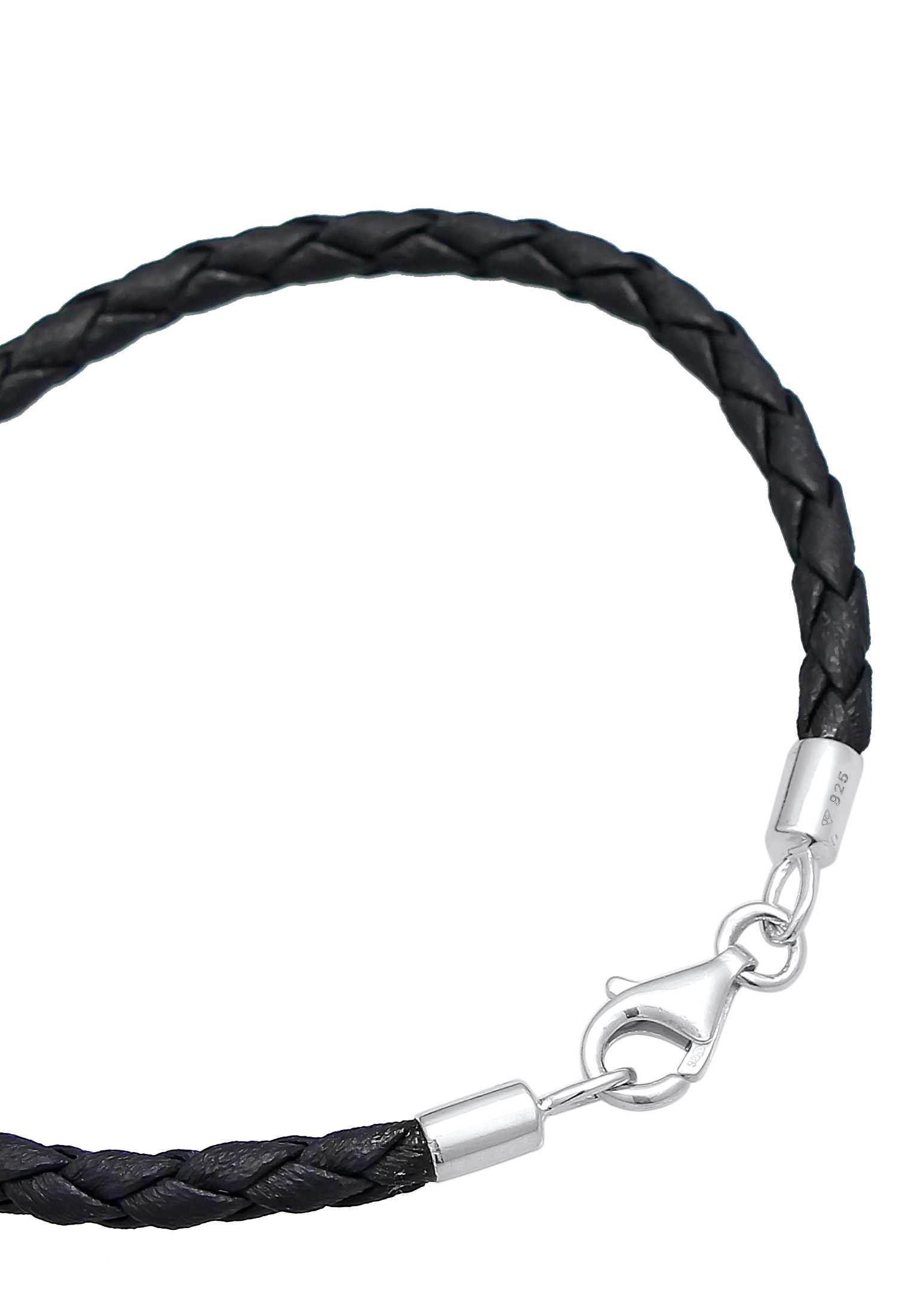 Nenalina Armband »Bead Anhänger Bettelarmband Fake Leder 925 Silber«