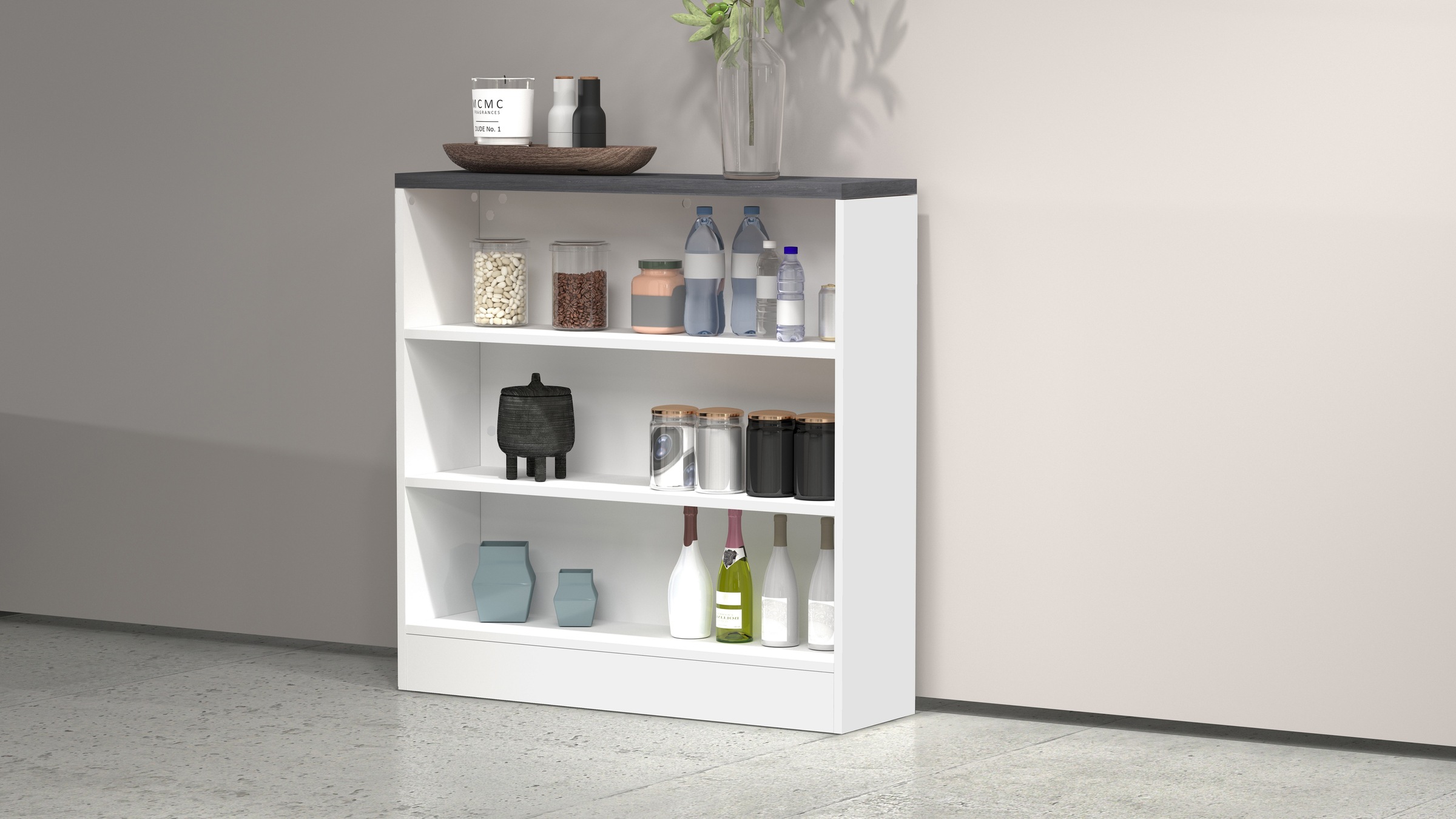 KOCHSTATION Küchenregal »Sole,Regal,Standregal,Küchenregal,Ablageregal«, Ko günstig online kaufen