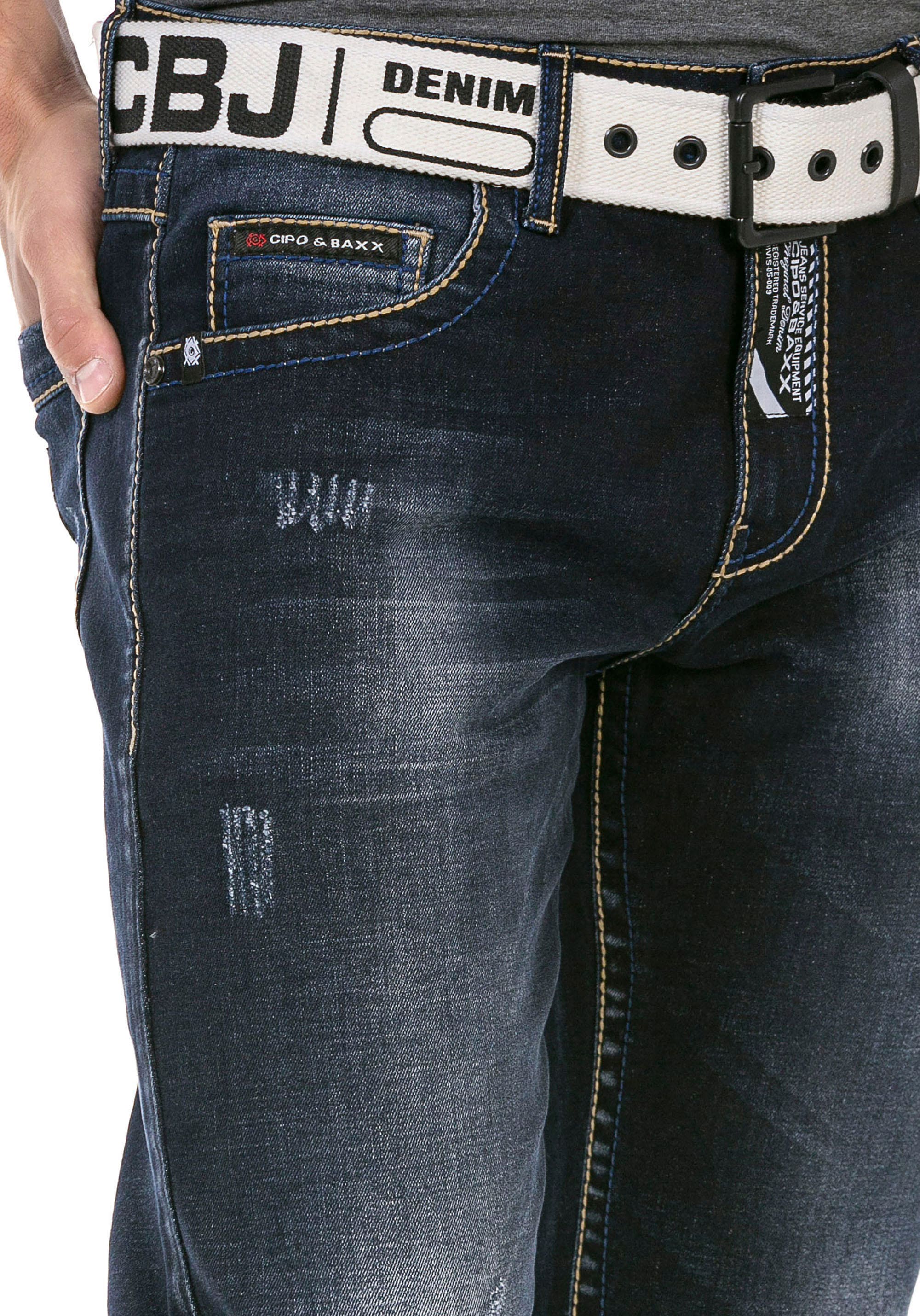 Cipo & Baxx Regular-fit-Jeans, mit markanter Waschung