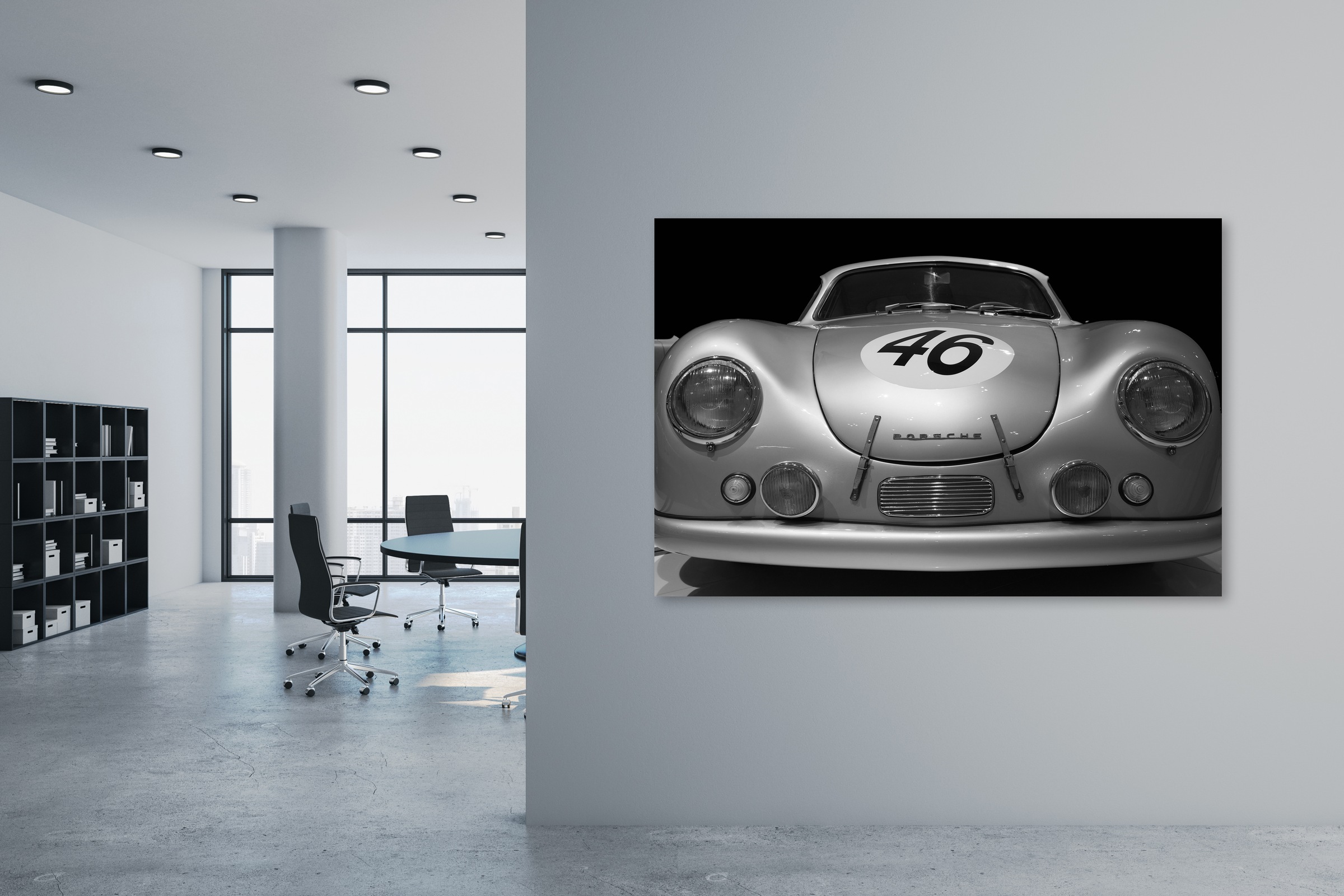 queence Leinwandbild »The "46"«, Auto-Modern-Kunst, (1 St.), Akustikbild mi günstig online kaufen